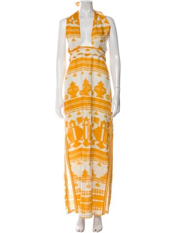 Johanna Ortiz Dresses Linen Long Dress XS