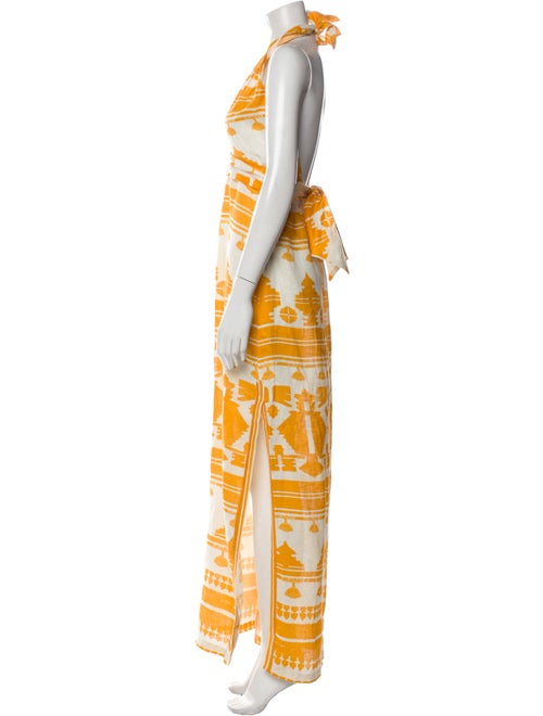 Johanna Ortiz Linen Long Dress