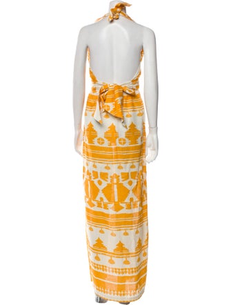 Johanna Ortiz Linen Long Dress