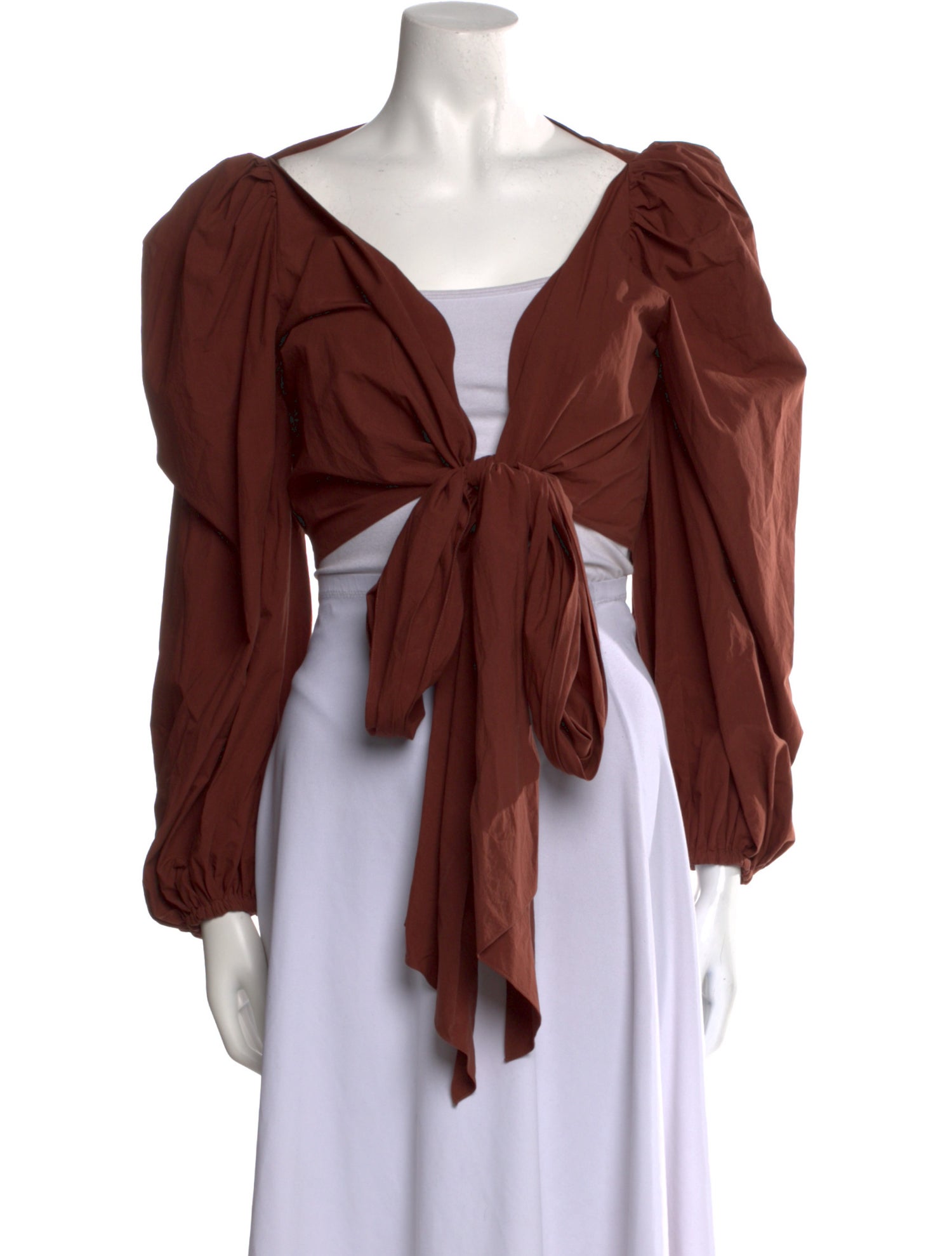 Johanna Ortiz V-Neck Long Sleeve Blouse