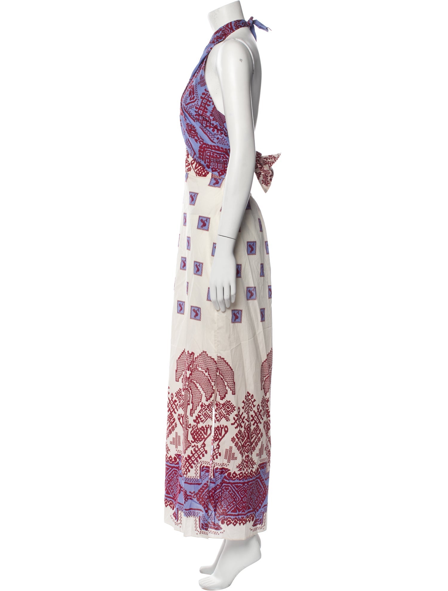 Johanna Ortiz Printed Long Dress w/ Tags
