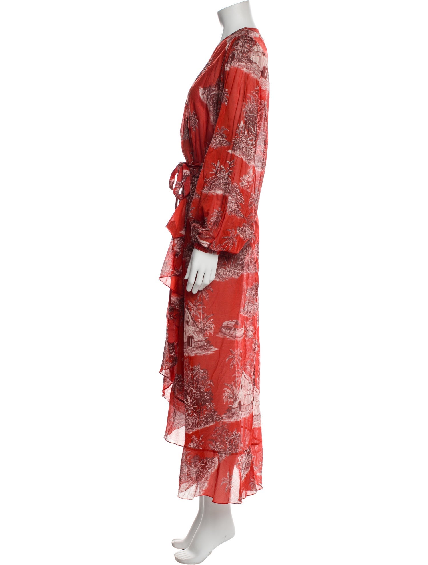Johanna Ortiz Floral Print Long Dress