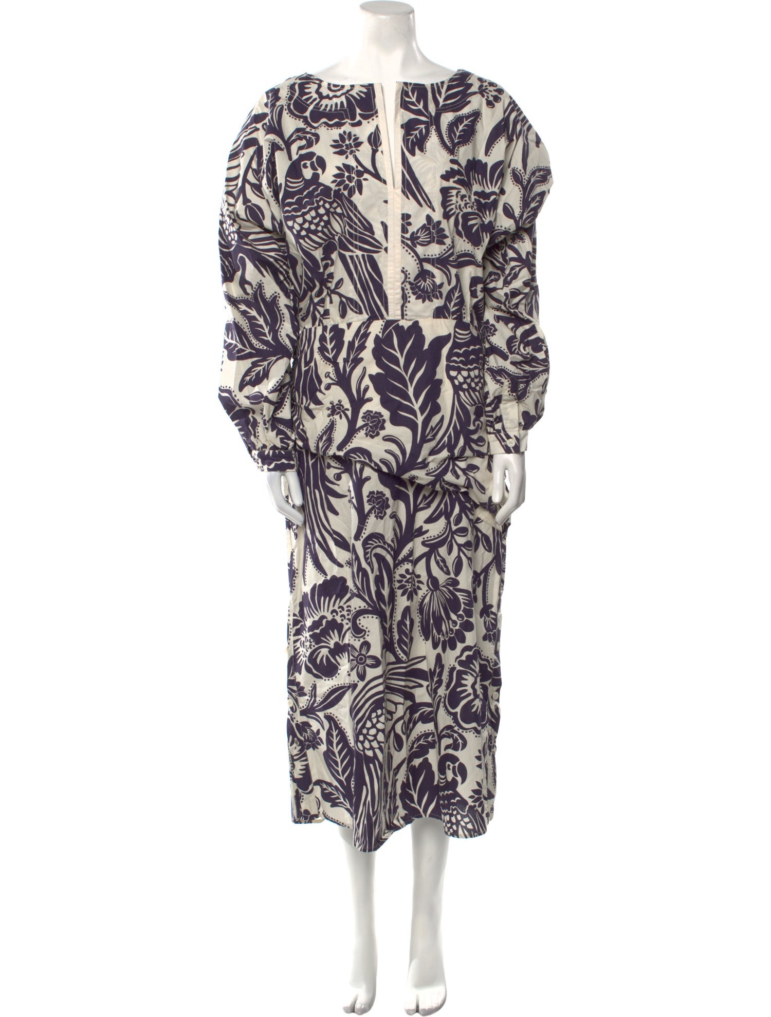 Johanna Ortiz Printed Long Dress