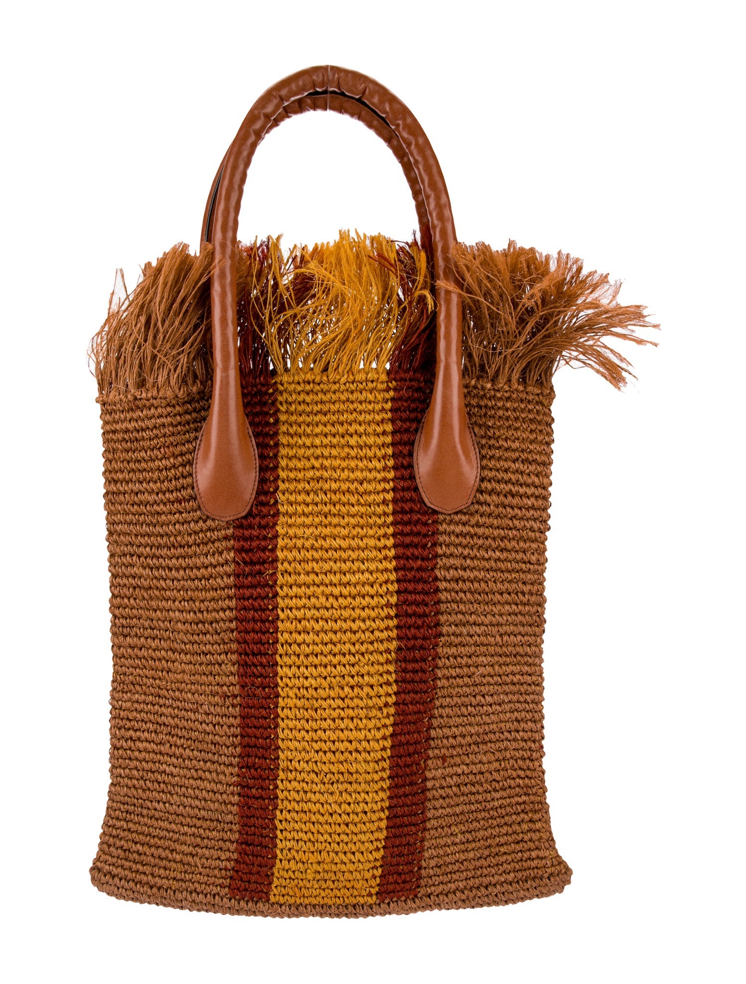 Johanna Ortiz Raffia Bucket Bag