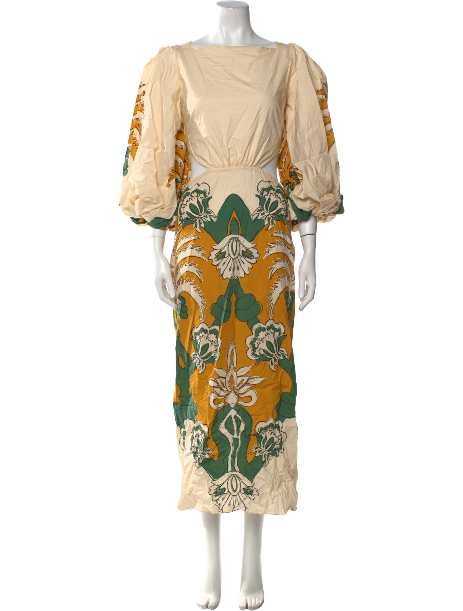 Johanna Ortiz Printed Long Dress