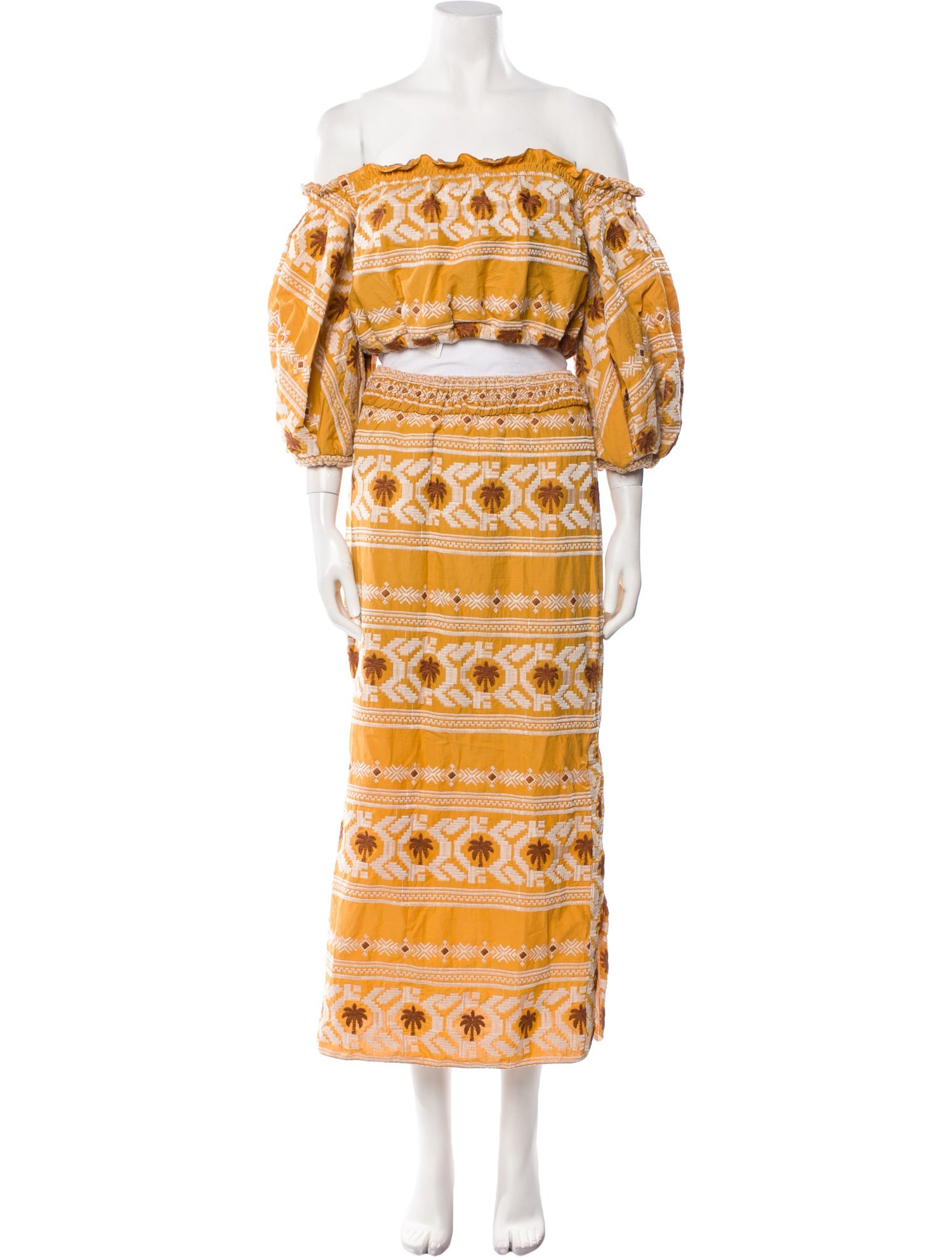 Johanna Ortiz Printed Skirt Set