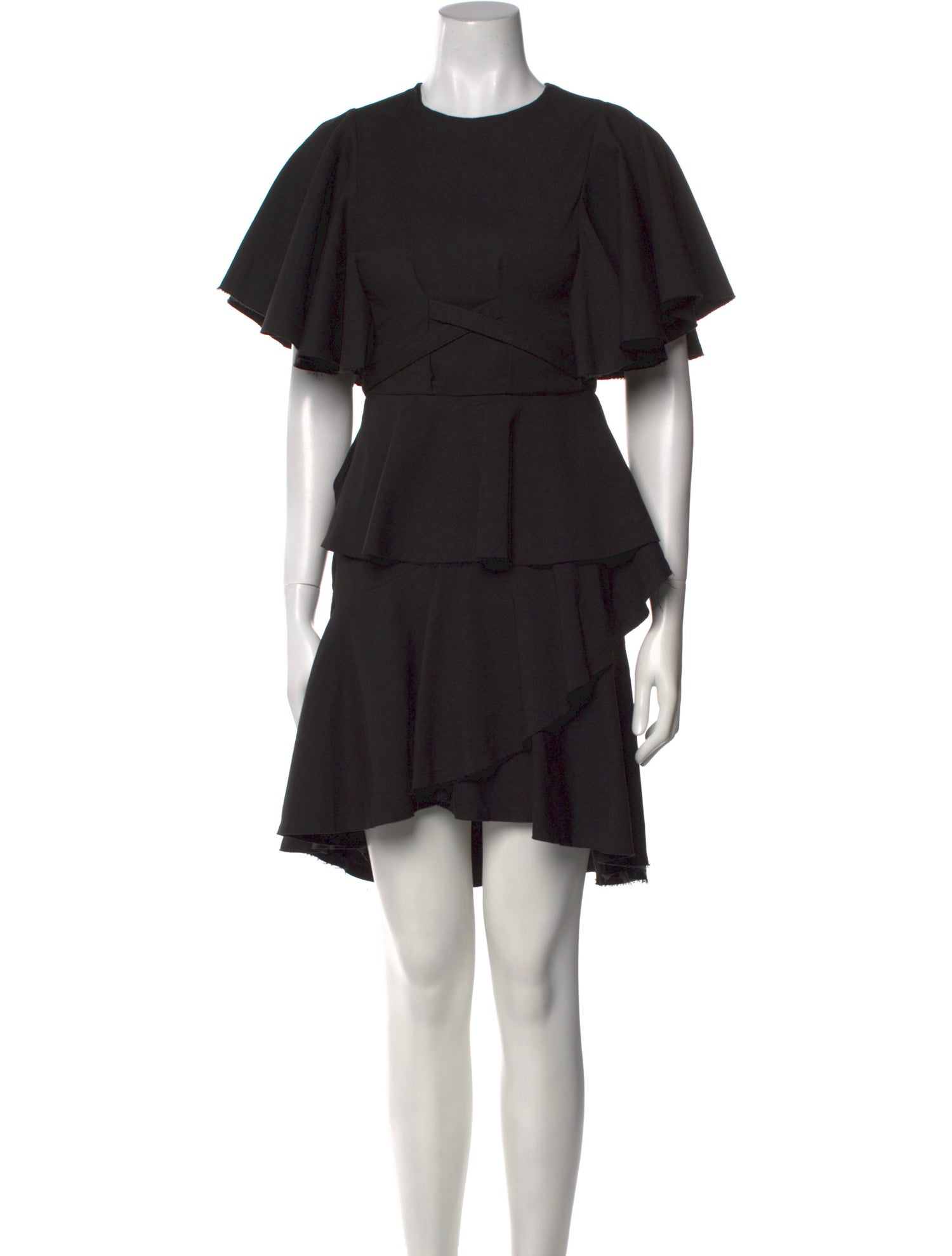 Johanna Ortiz Crew Neck Mini Dress
