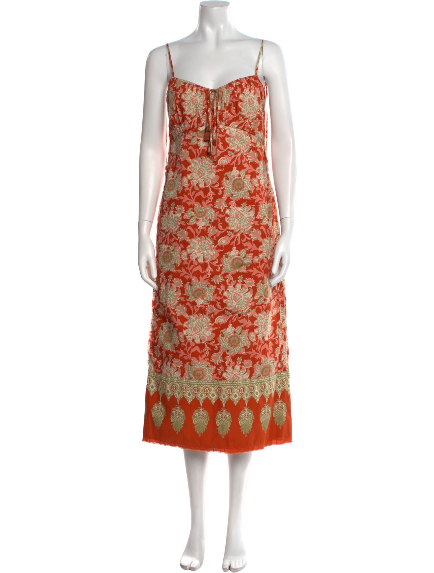 Johanna Ortiz Floral Print Midi Length Dress