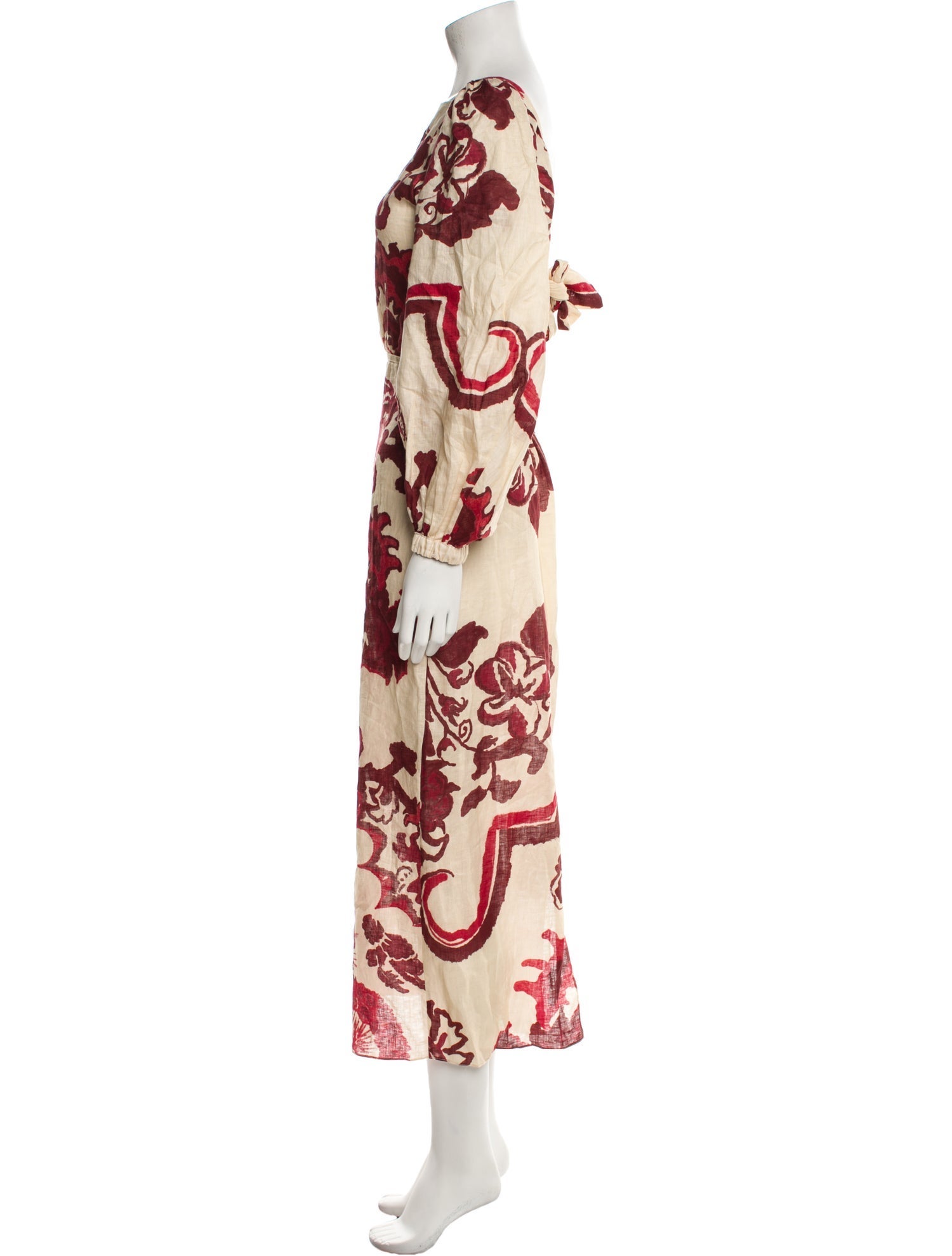 Johanna Ortiz Printed Midi Length Dress