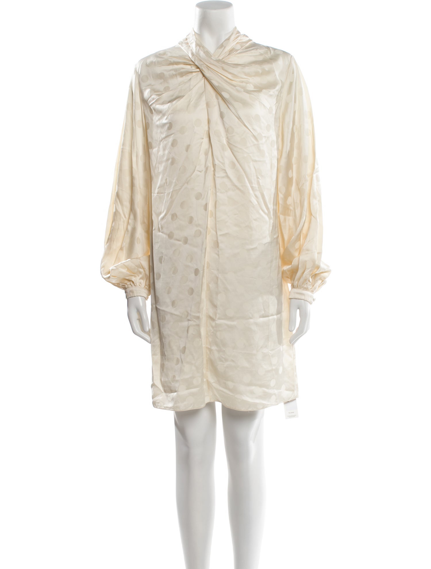 Johanna Ortiz Mock Neck Mini Dress