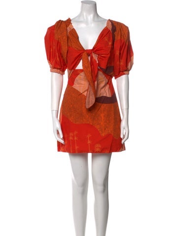 Johanna Ortiz Dresses Printed Mini Dress S