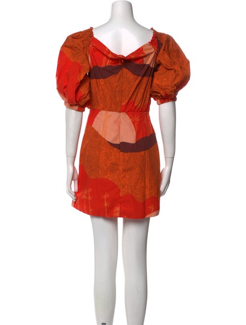 Johanna Ortiz Printed Mini Dress