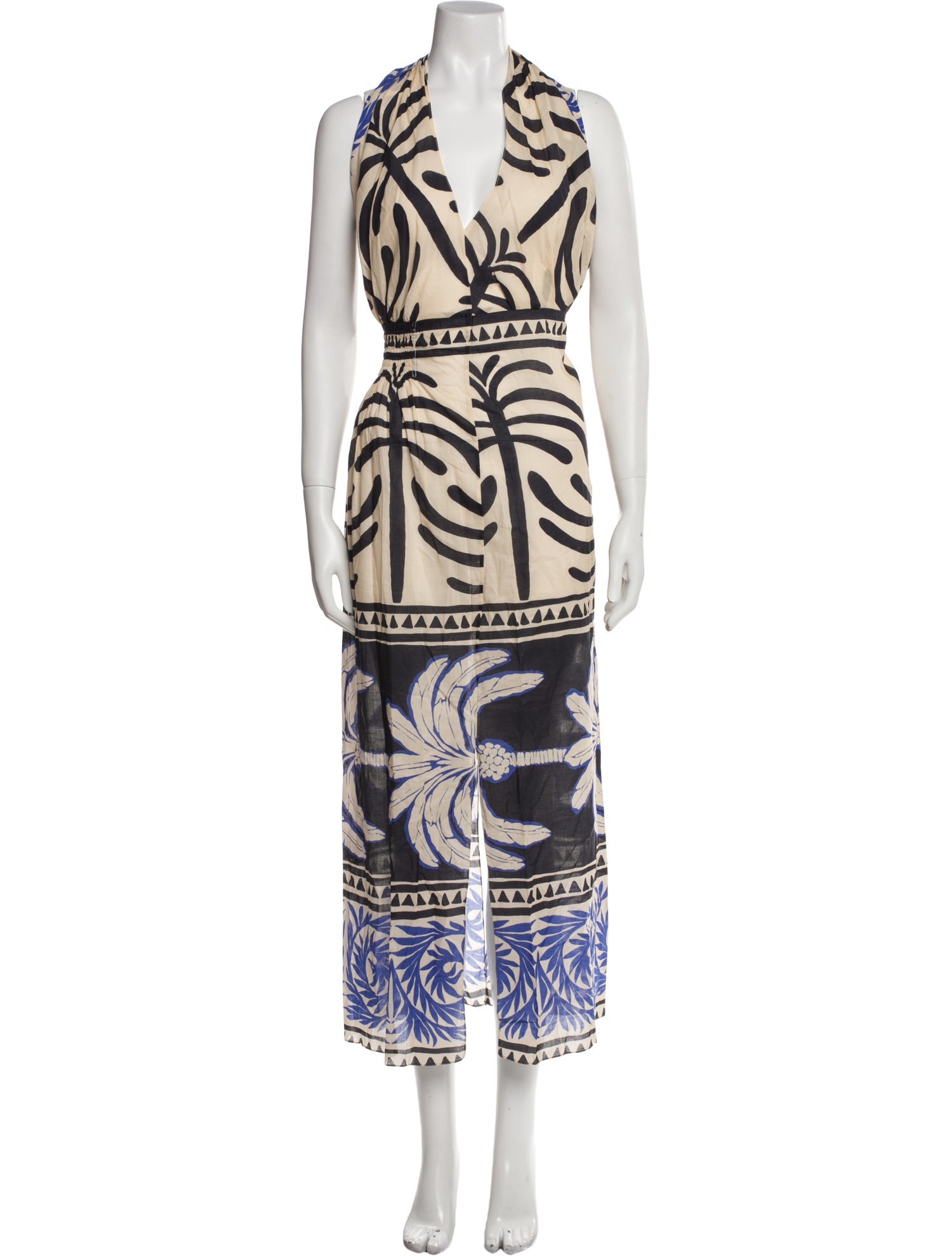 Johanna Ortiz Printed Long Dress w/ Tags