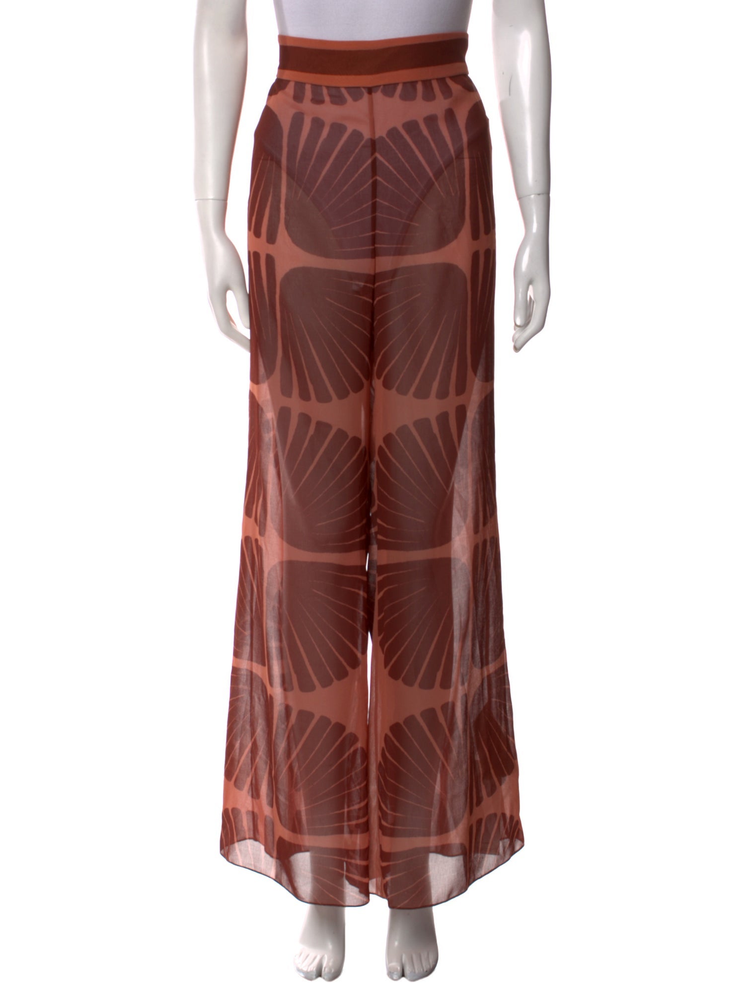 Johanna Ortiz Printed Wide Leg Pants w/ Tags