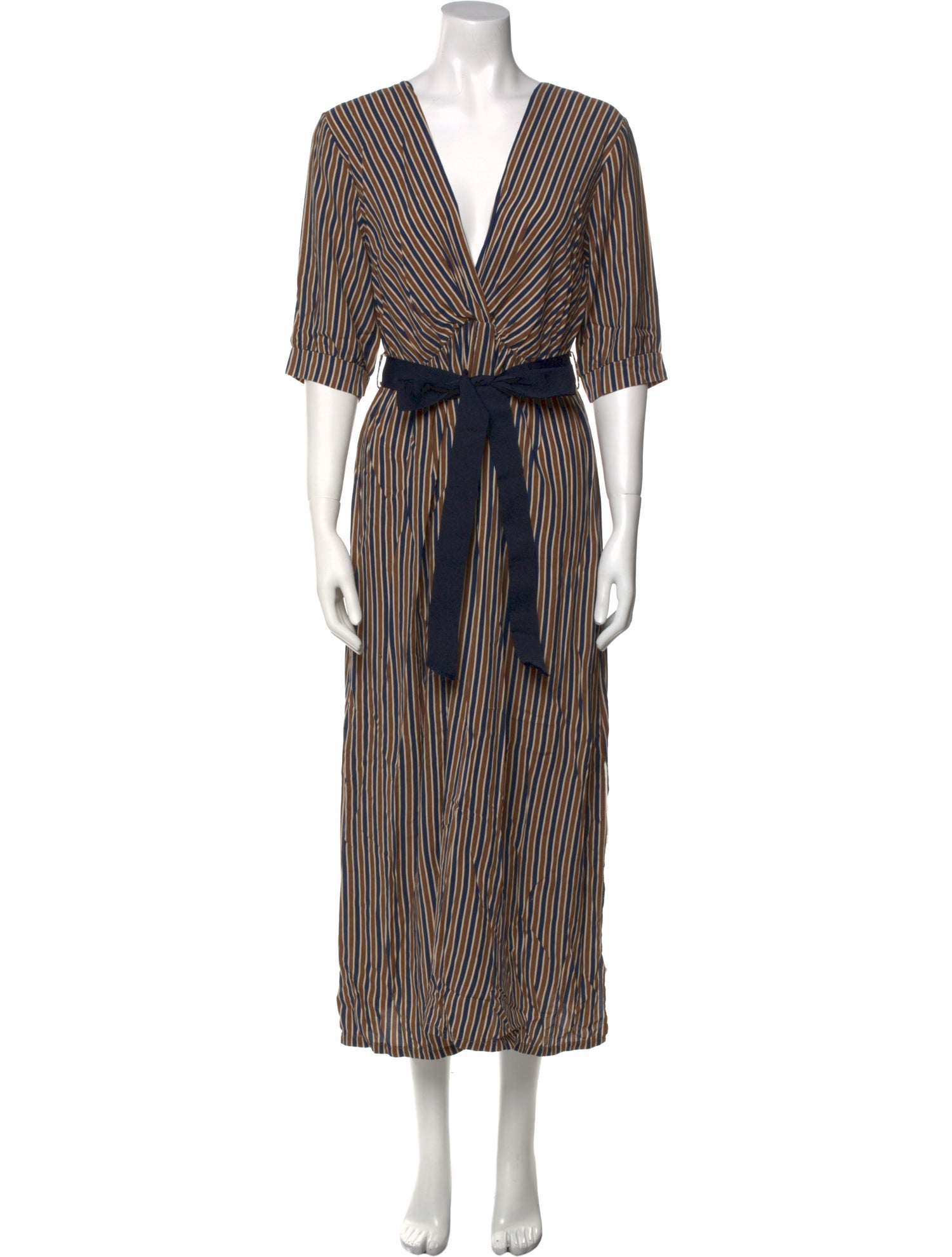 Johanna Ortiz Striped Long Dress