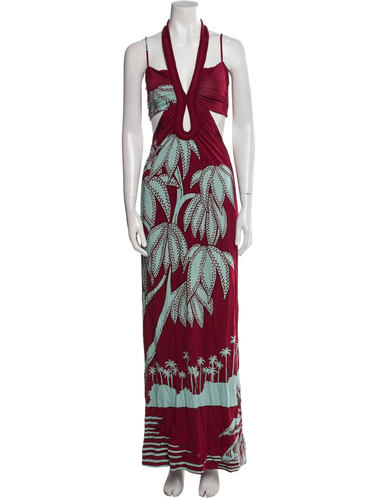 Johanna Ortiz Printed Long Dress
