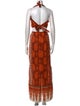 Johanna Ortiz Printed Long Dress