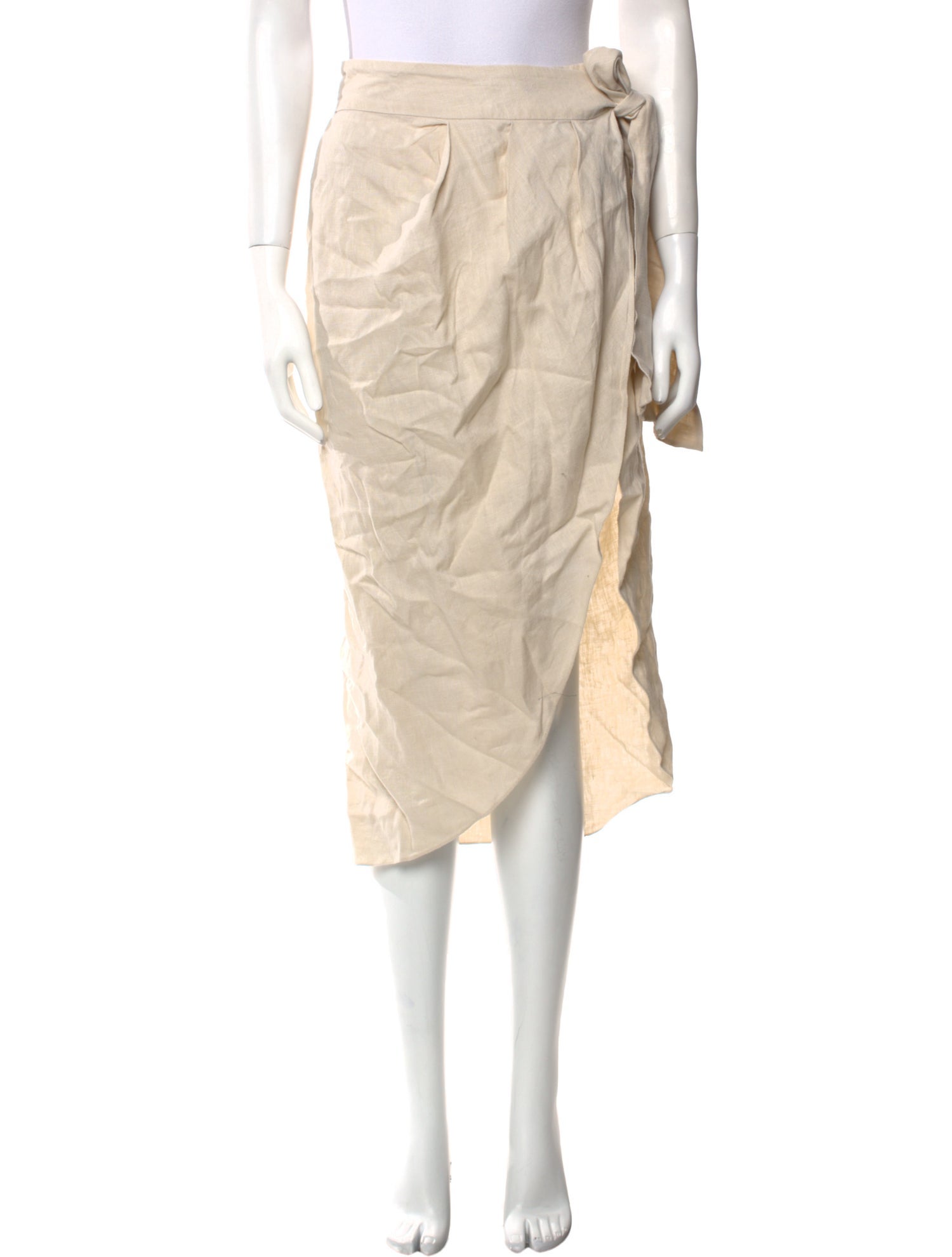 Johanna Ortiz Embroidered Accent Midi Length Skirt