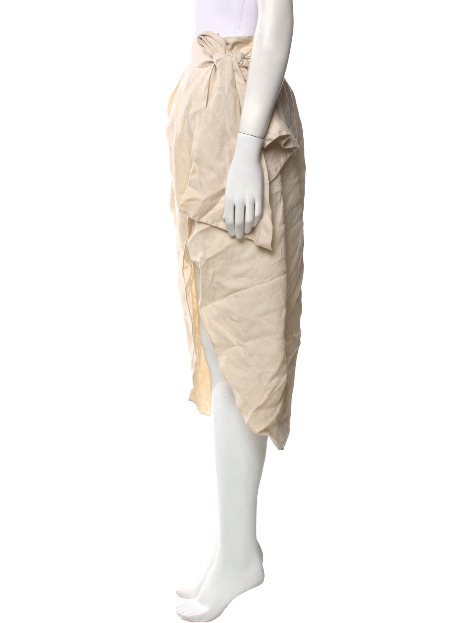 Johanna Ortiz Embroidered Accent Midi Length Skirt