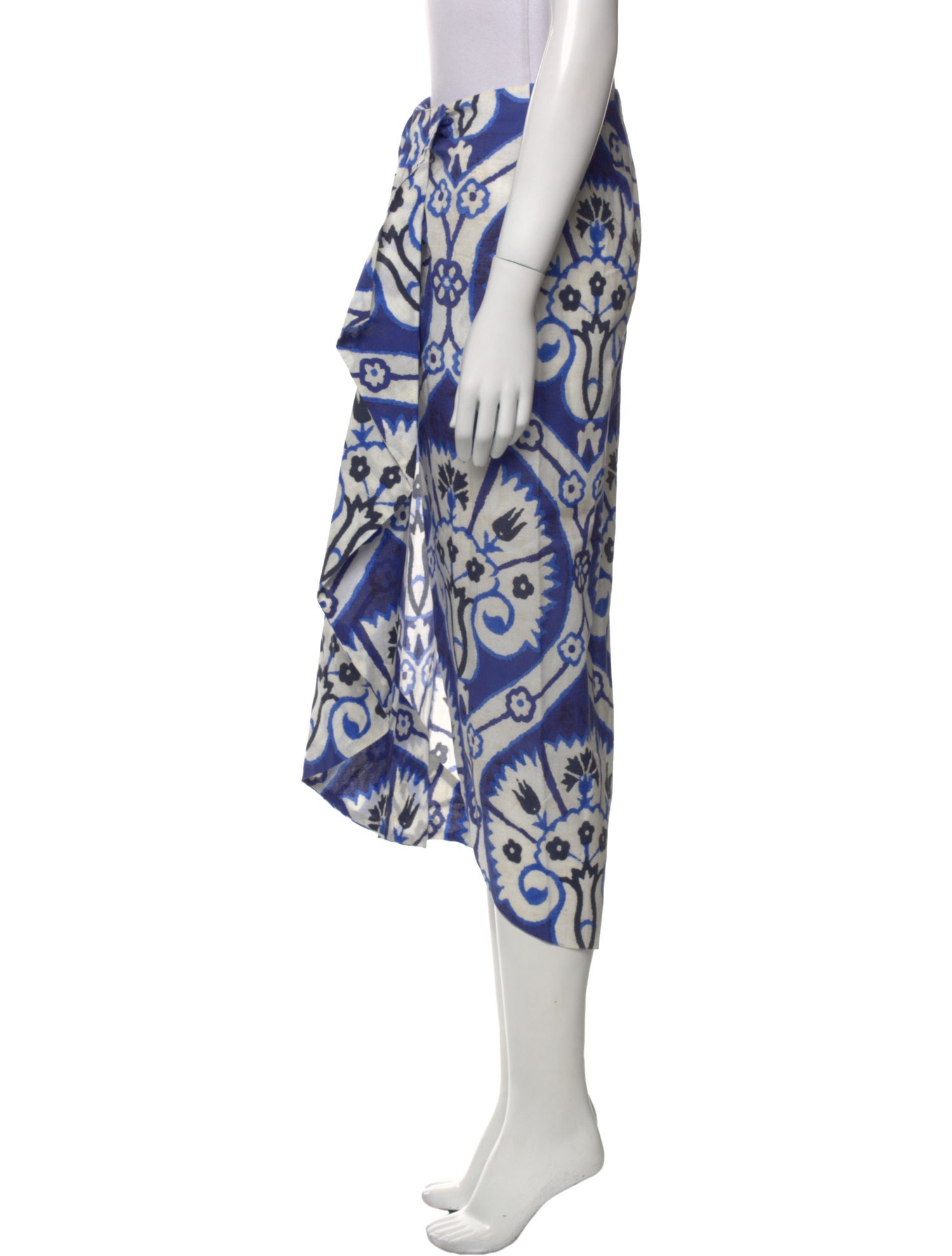 Johanna Ortiz Printed Midi Length Skirt