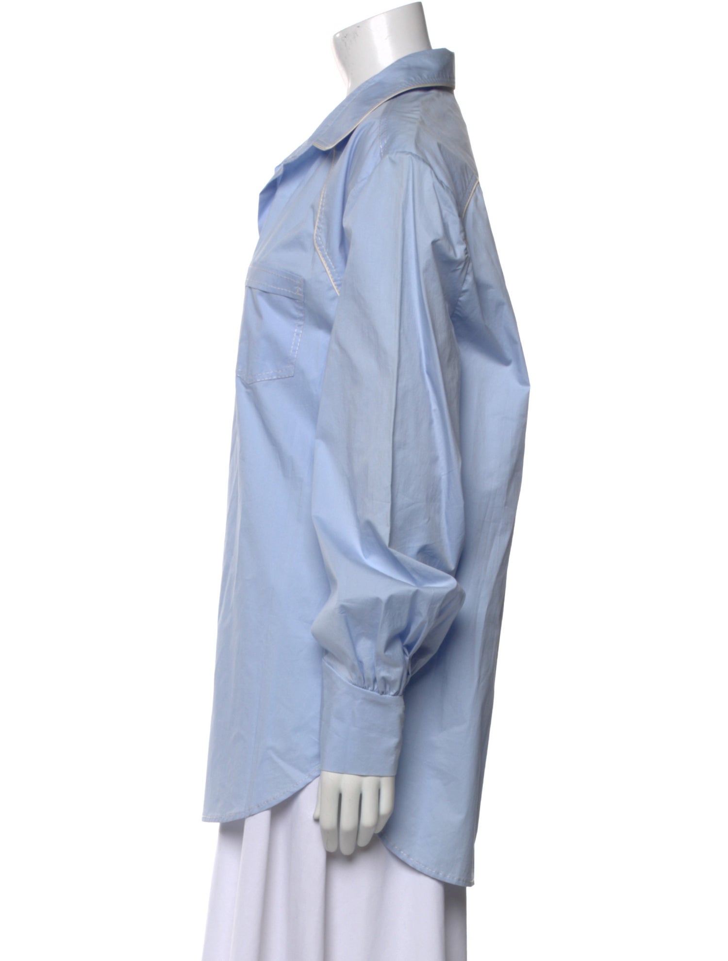 Johanna Ortiz Long Sleeve Button-Up Top