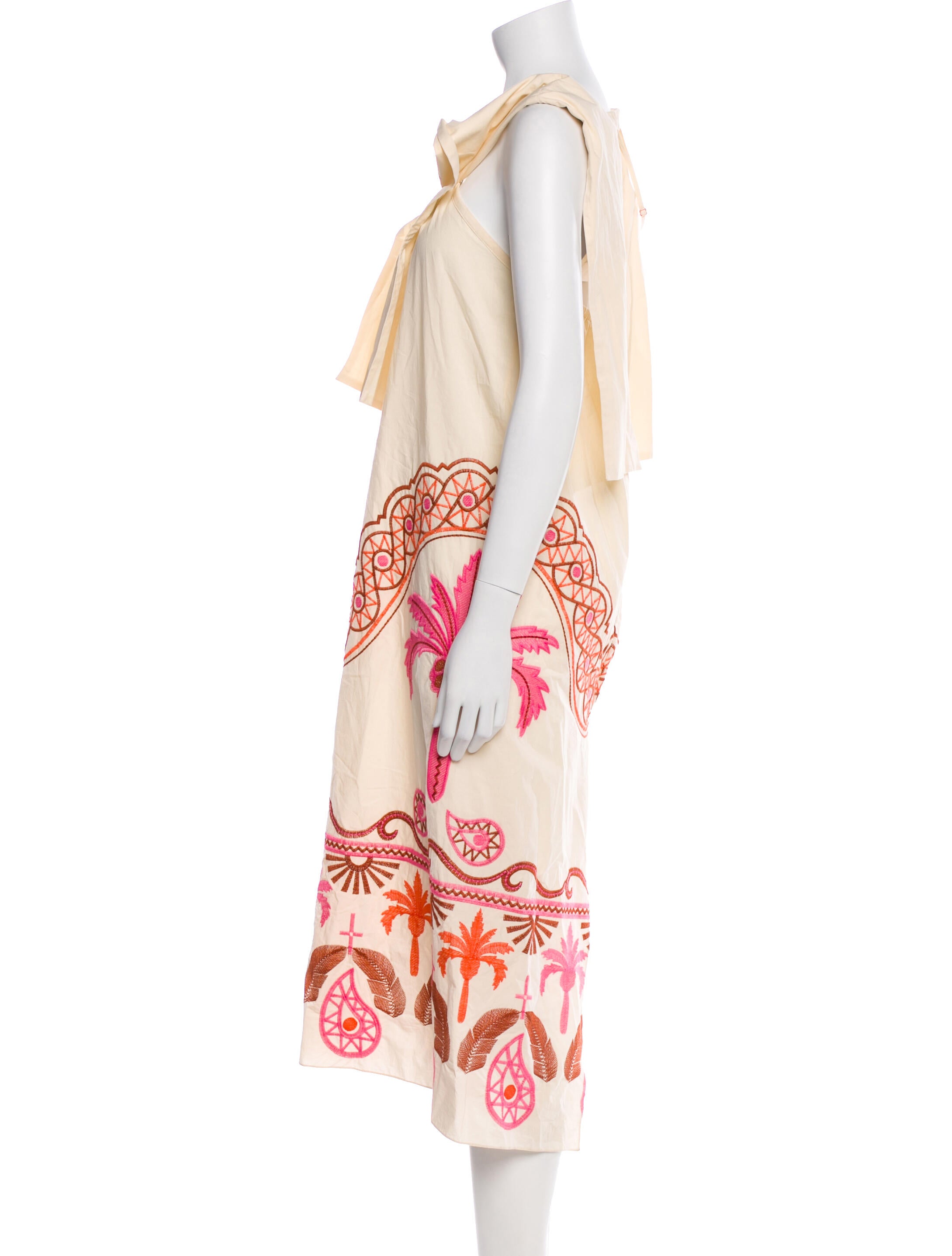 Johanna Ortiz Printed Long Dress w/ Tags