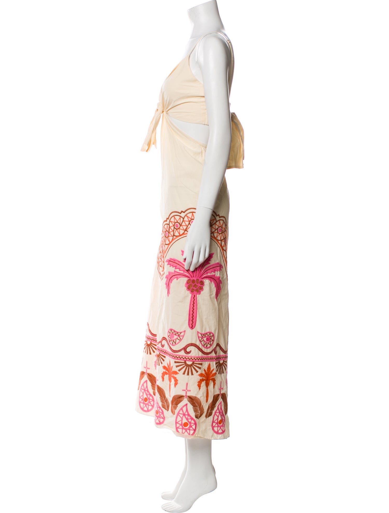 Johanna Ortiz Printed Long Dress w/ Tags