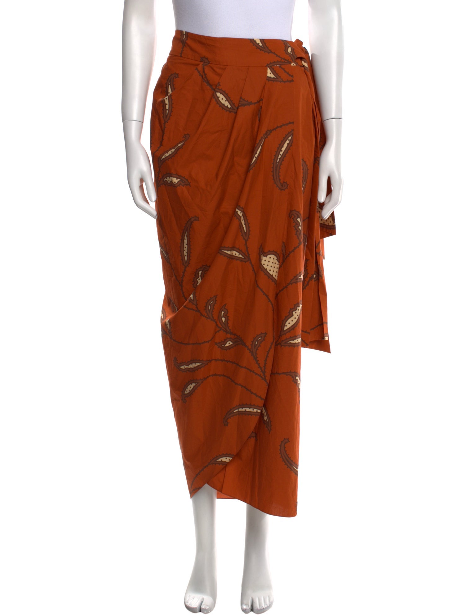Johanna Ortiz Printed Midi Length Skirt