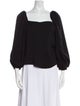 Johanna Ortiz Square Neckline Three-Quarter Sleeve Blouse