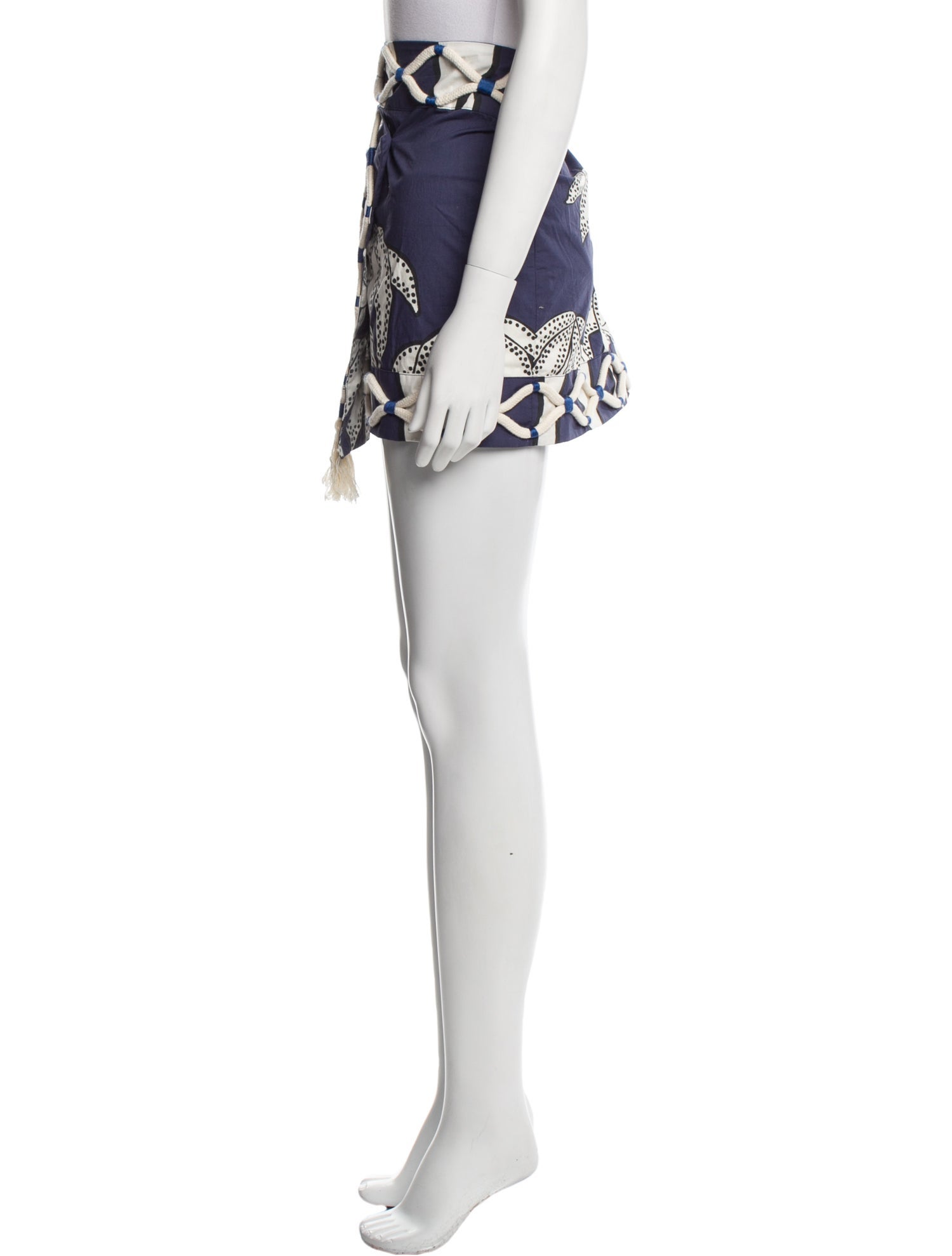 Johanna Ortiz Printed Mini Skirt w/ Tags