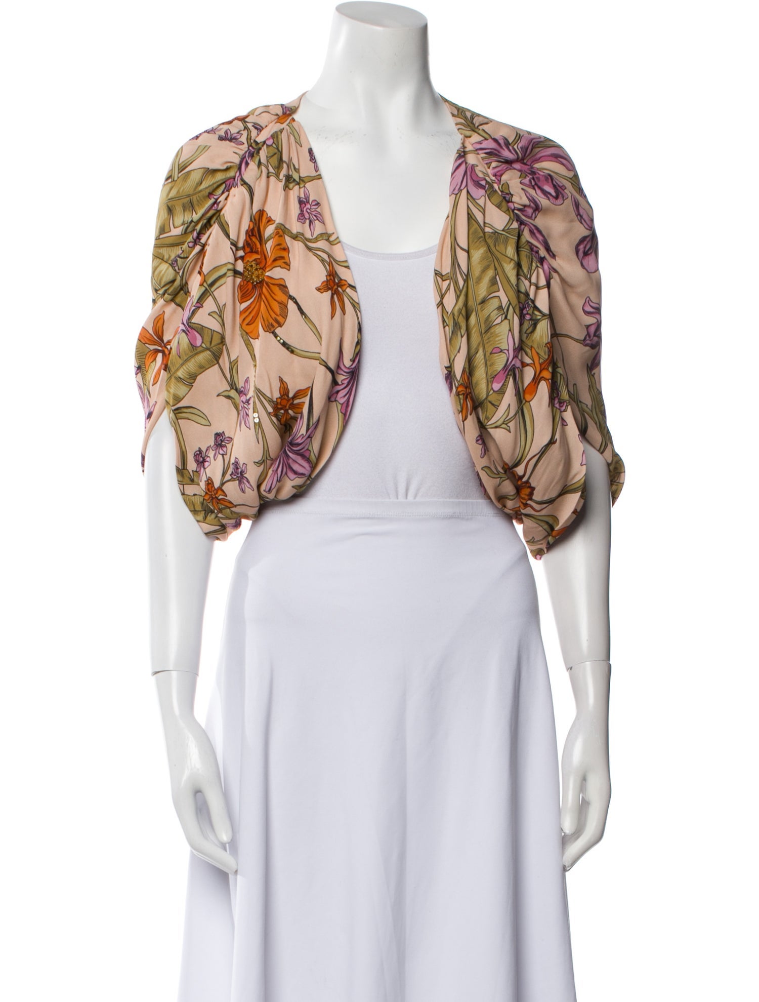 Johanna Ortiz Floral Print Bolero