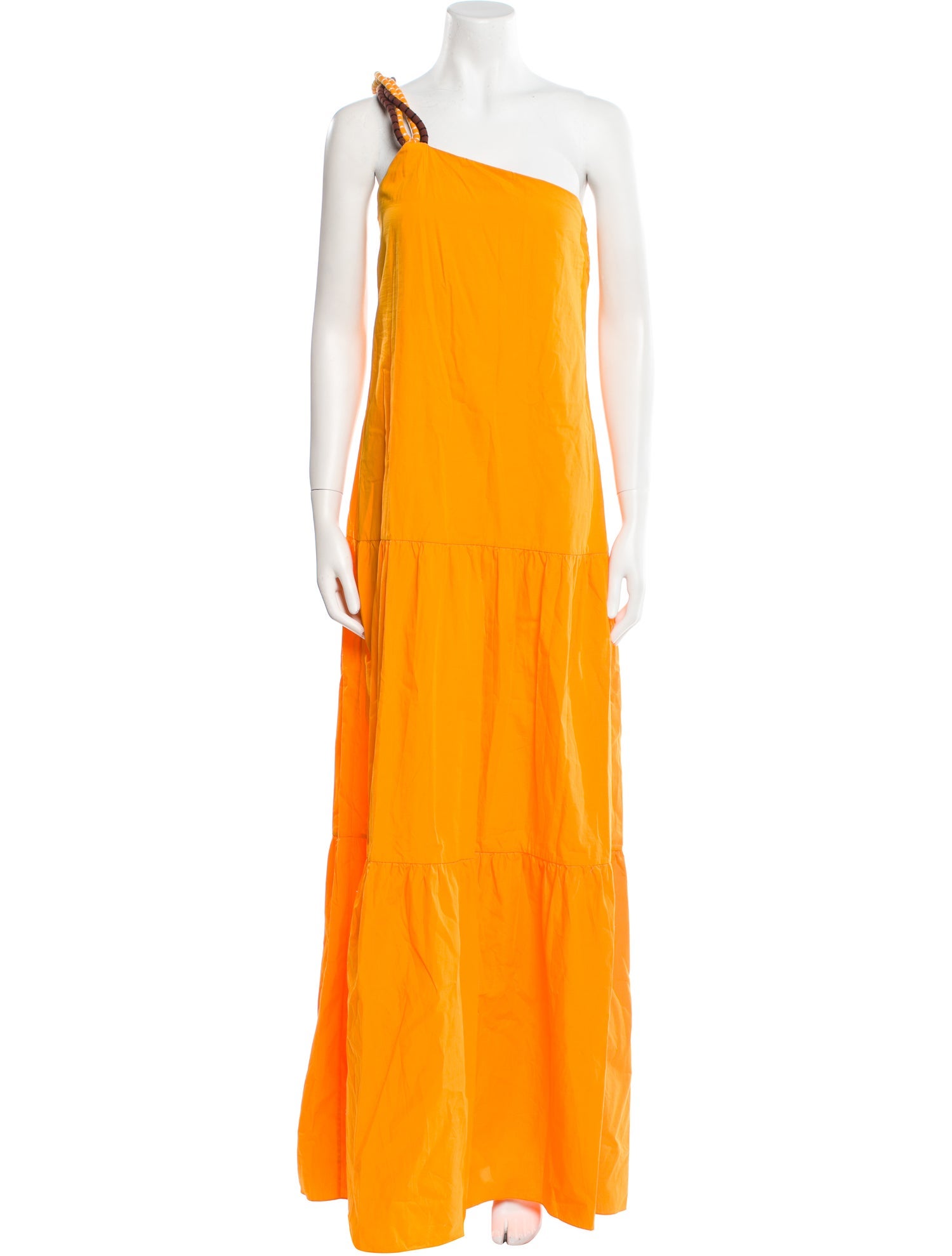 Johanna Ortiz One-Shoulder Long Dress w/ Tags