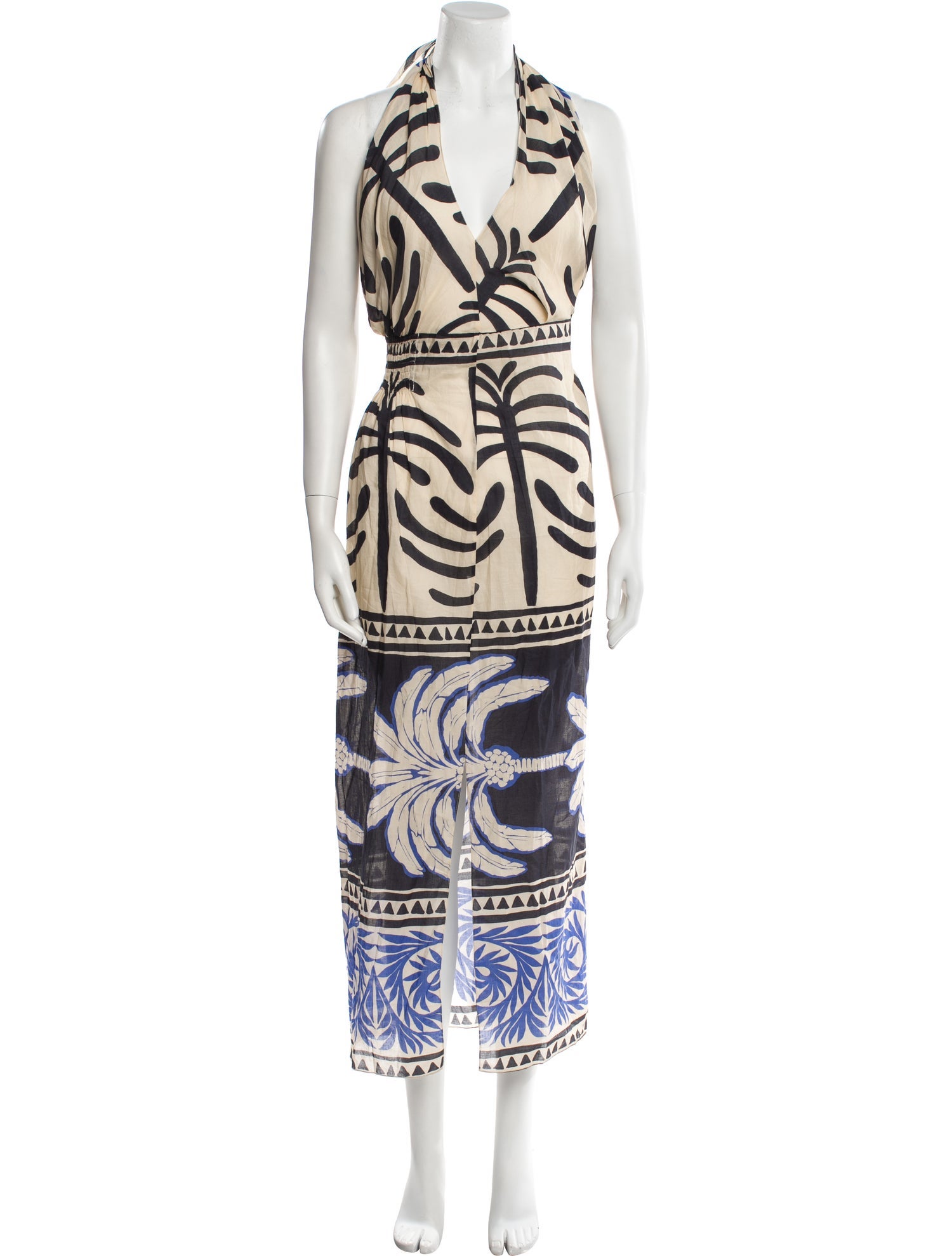 Johanna Ortiz Printed Long Dress