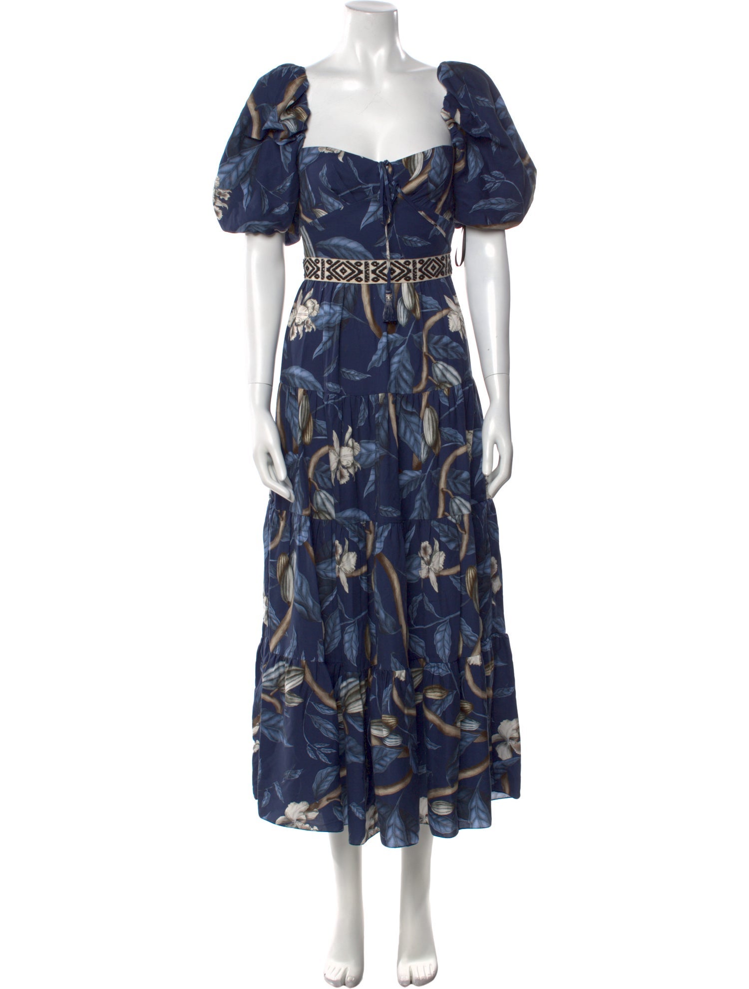 Johanna Ortiz Floral Print Long Dress