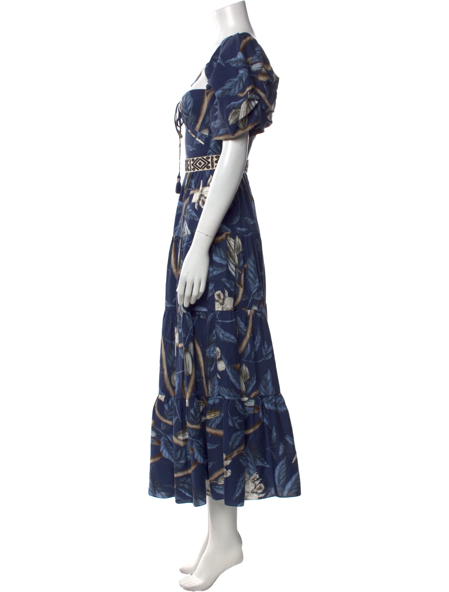 Johanna Ortiz Floral Print Long Dress