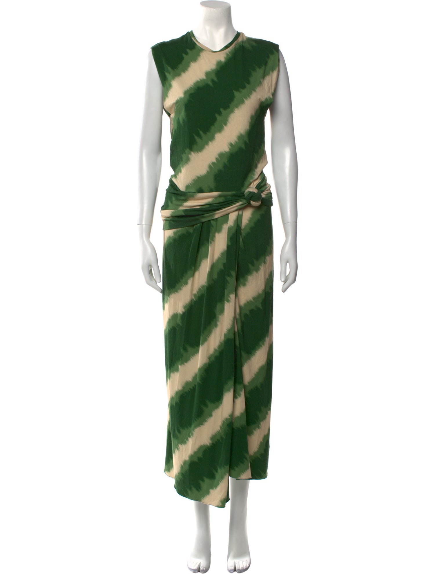 Johanna Ortiz Tie-Dye Print Long Dress