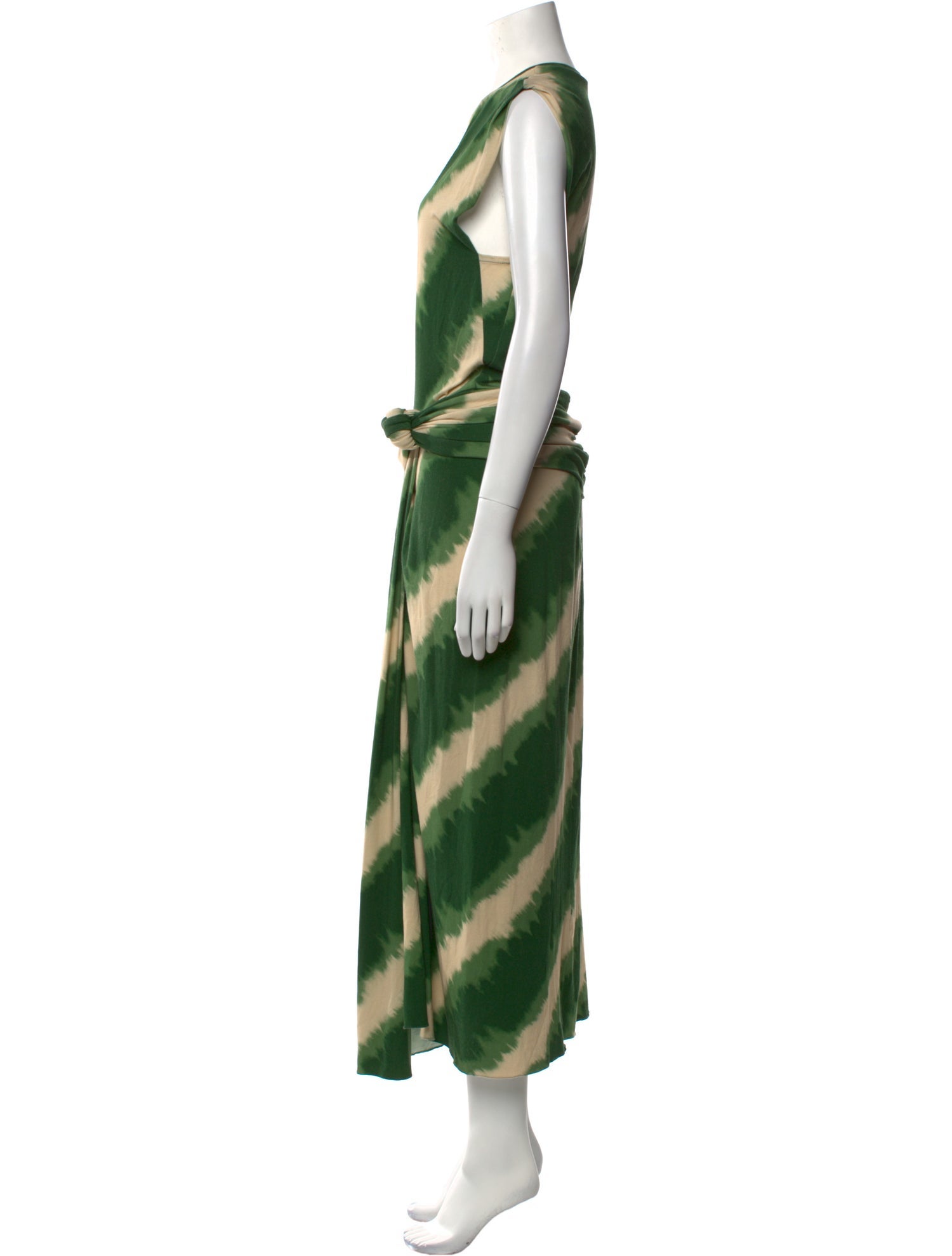 Johanna Ortiz Tie-Dye Print Long Dress