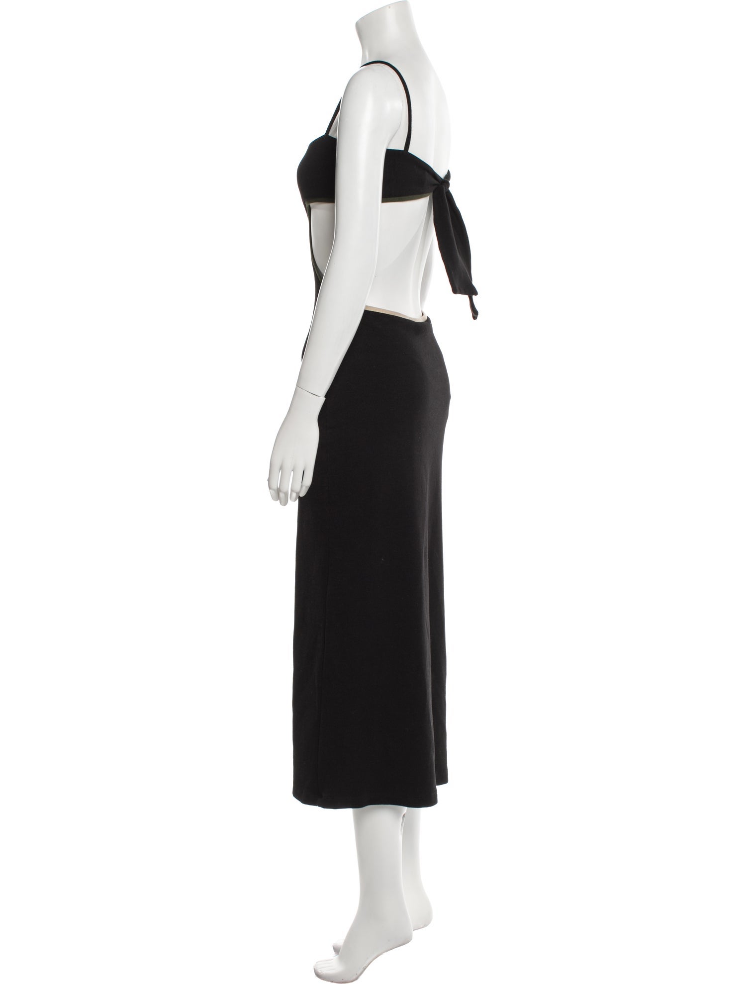 Johanna Ortiz Square Neckline Long Dress