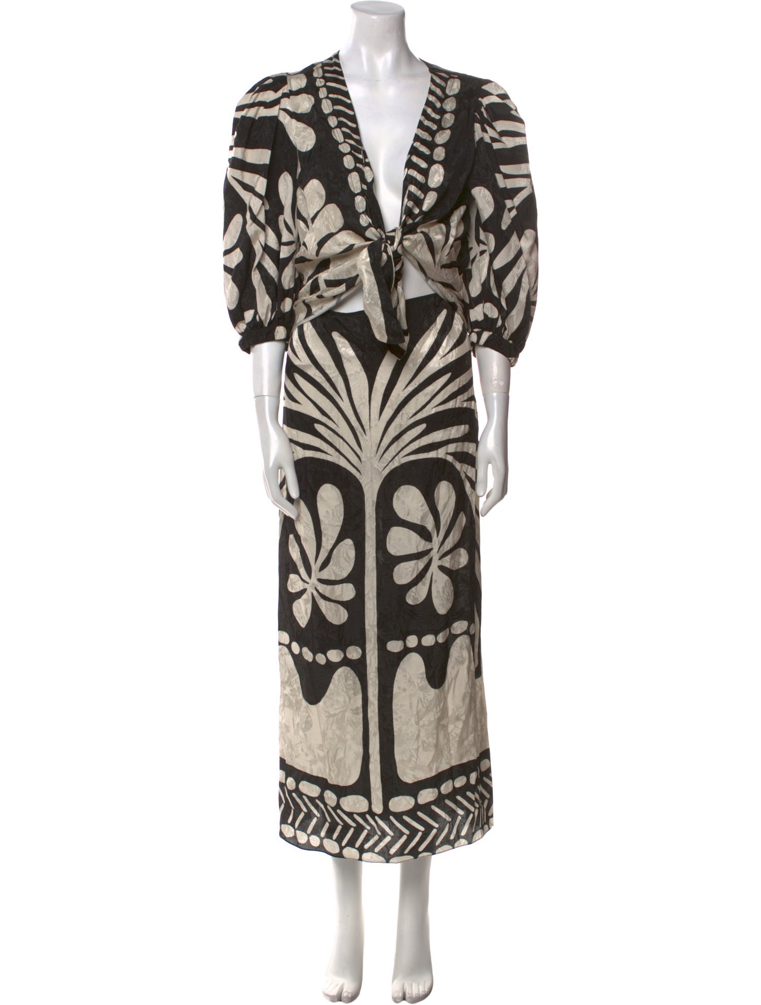 Johanna Ortiz Printed Long Dress