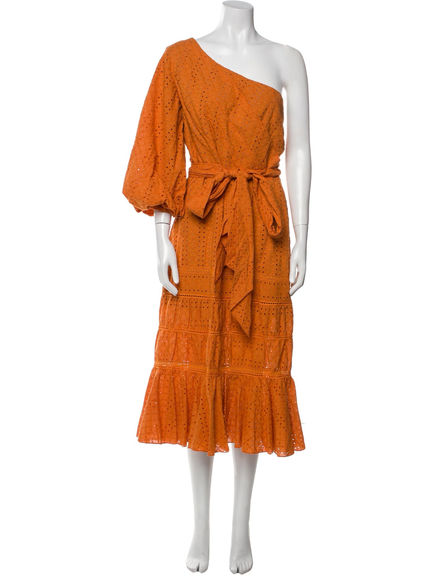 Johanna Ortiz One-Shoulder Long Dress