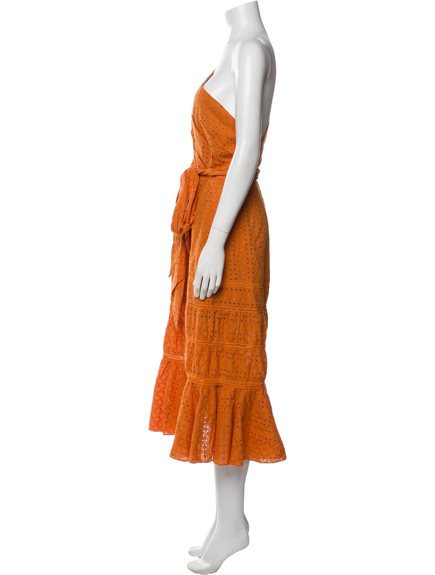 Johanna Ortiz One-Shoulder Long Dress