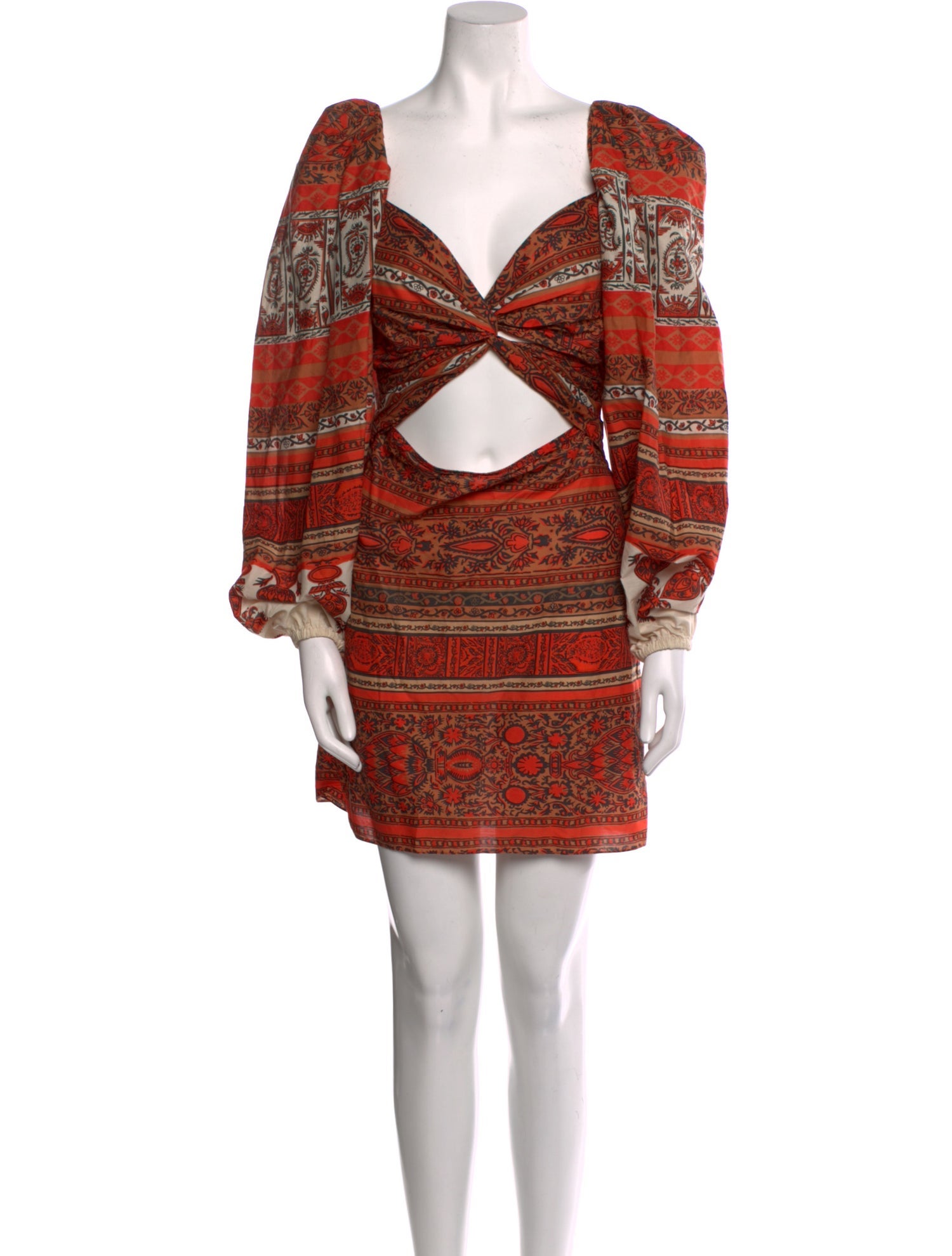 Johanna Ortiz Printed Mini Dress