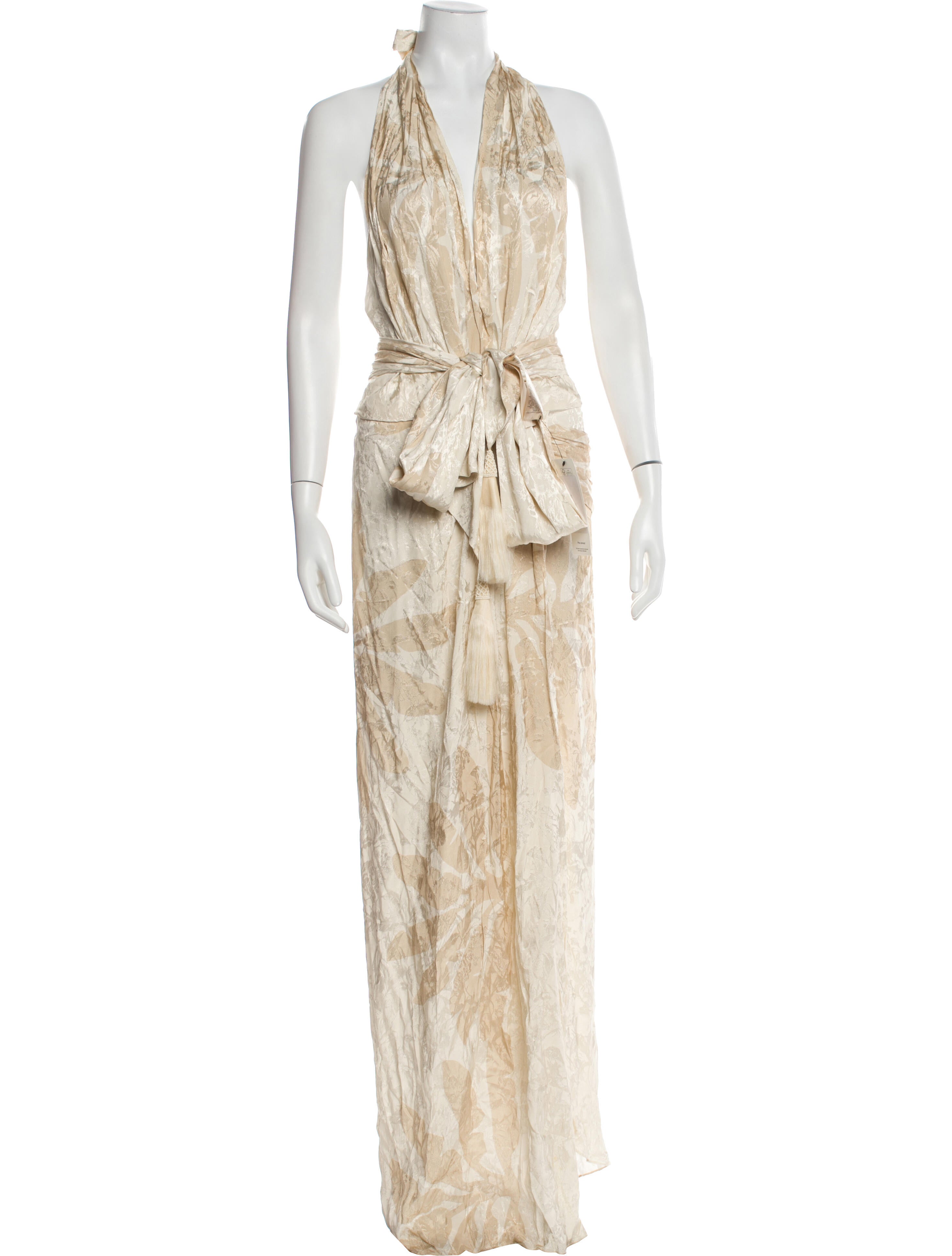 Johanna Ortiz Halterneck Long Dress