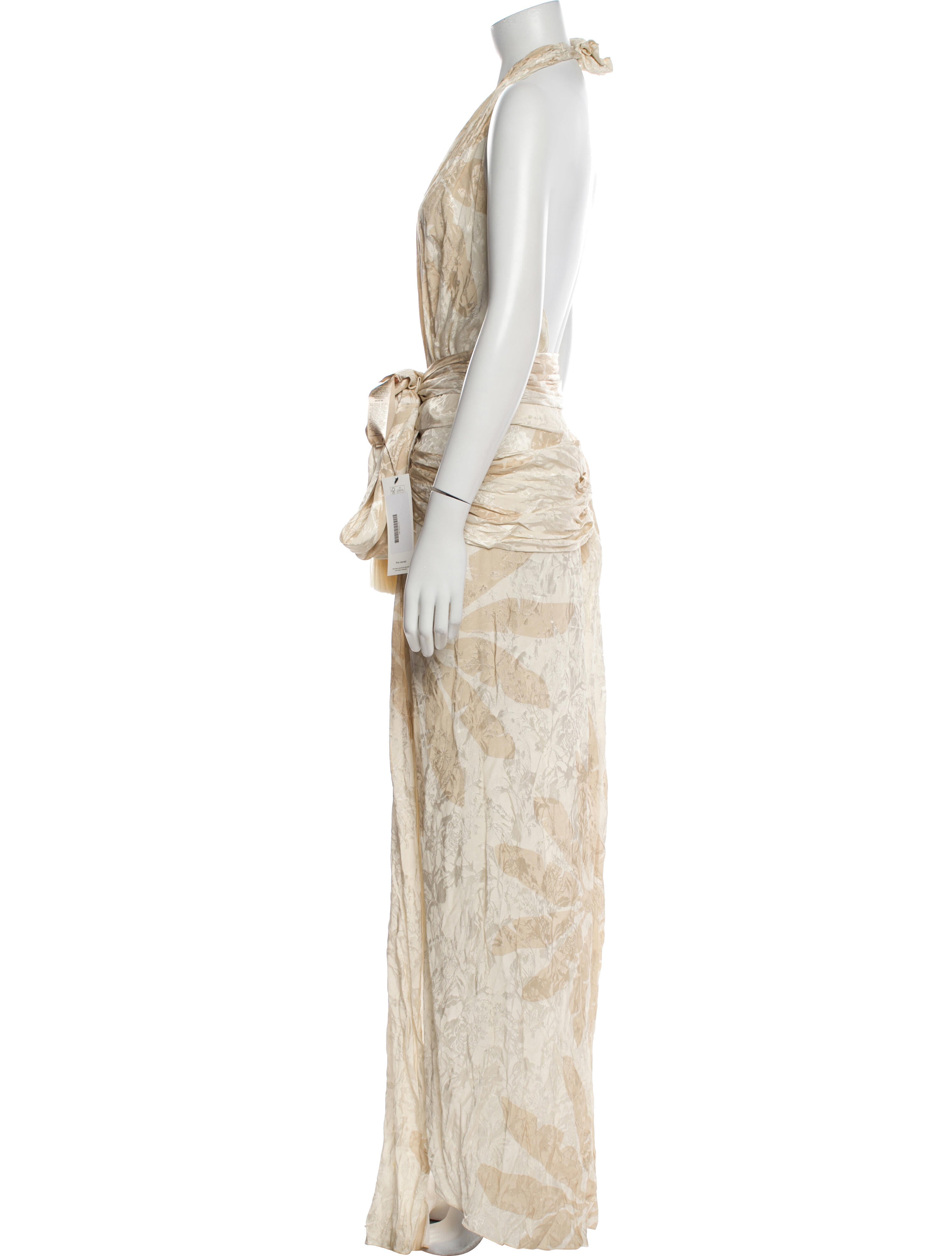 Johanna Ortiz Halterneck Long Dress