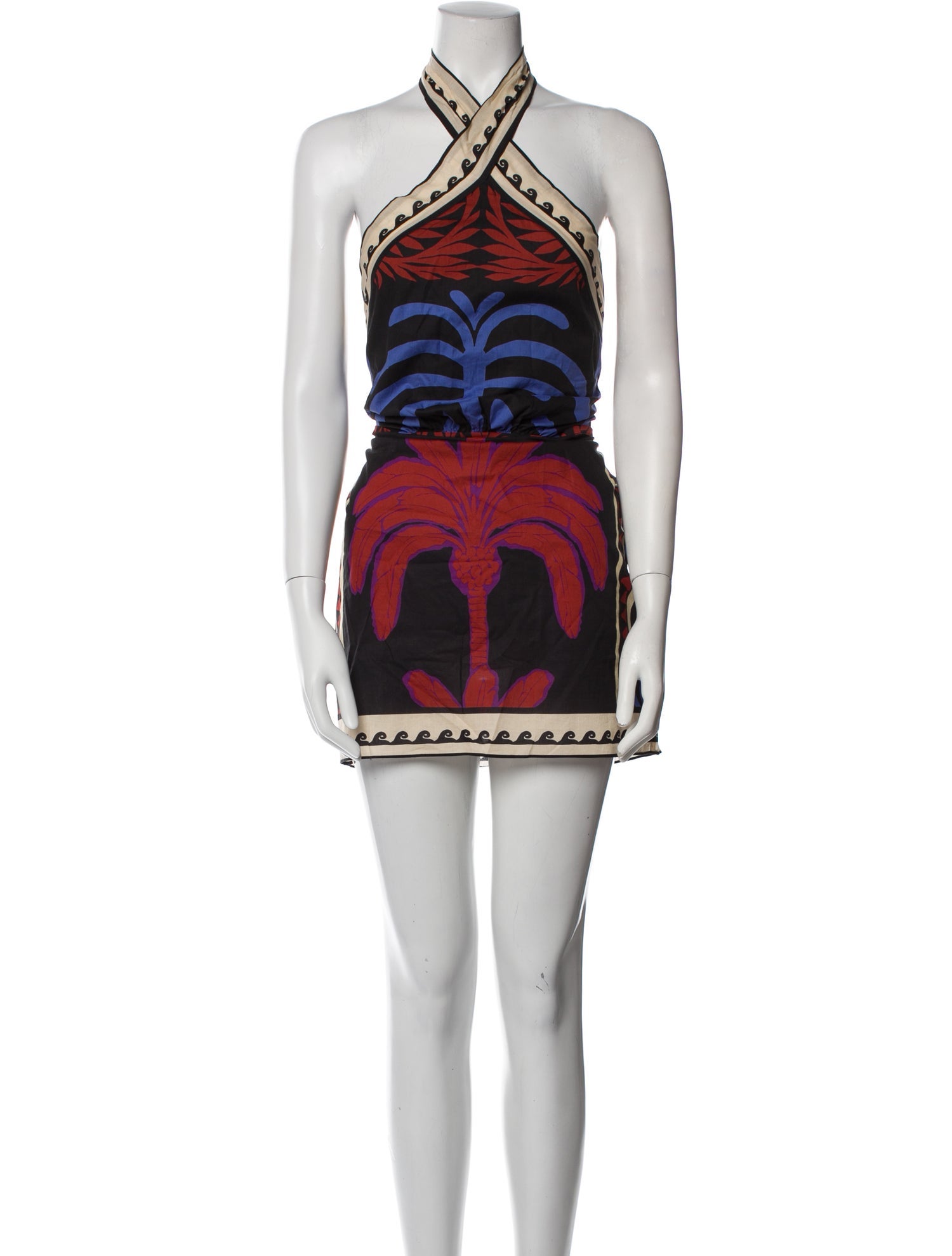 Johanna Ortiz Printed Mini Dress