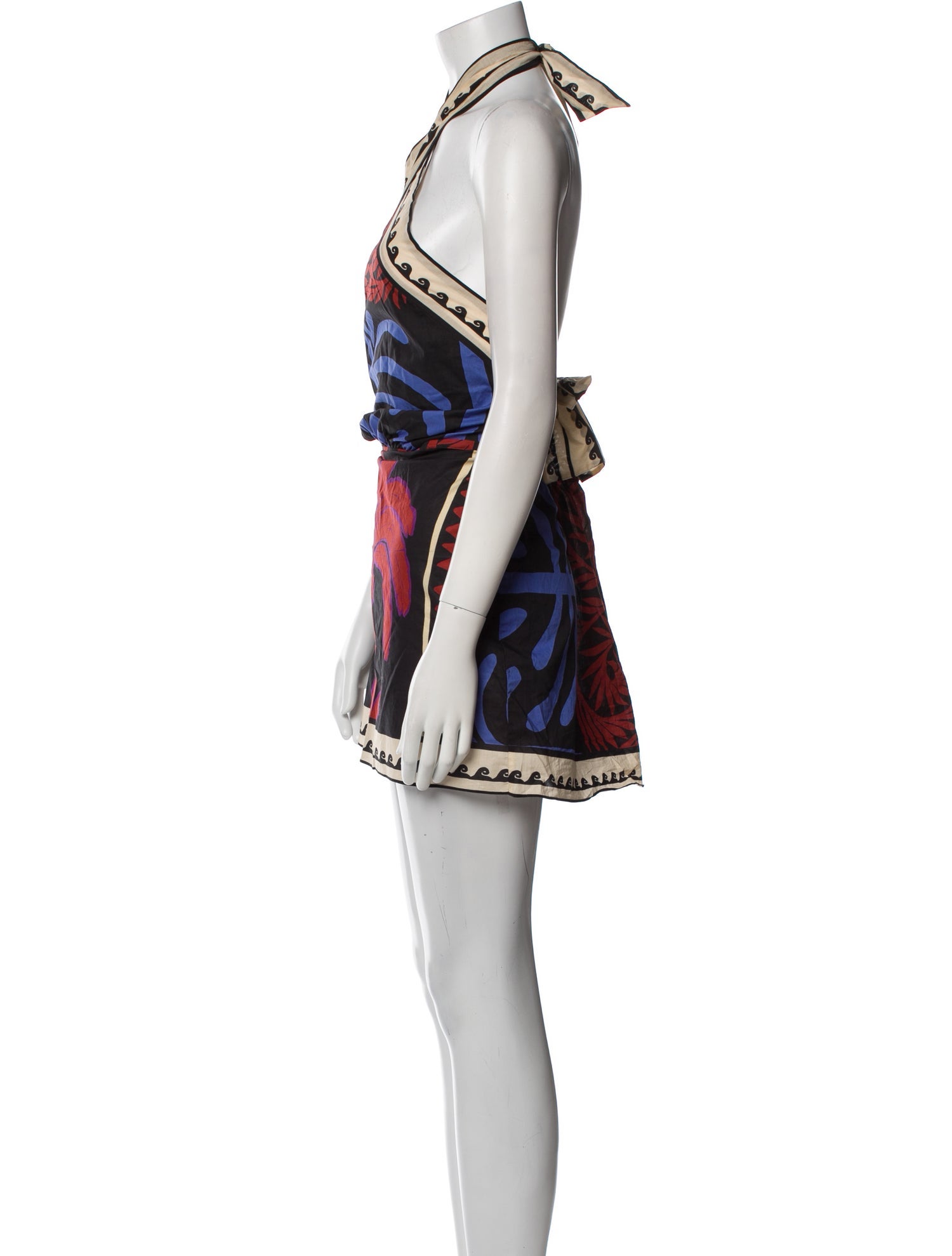 Johanna Ortiz Printed Mini Dress