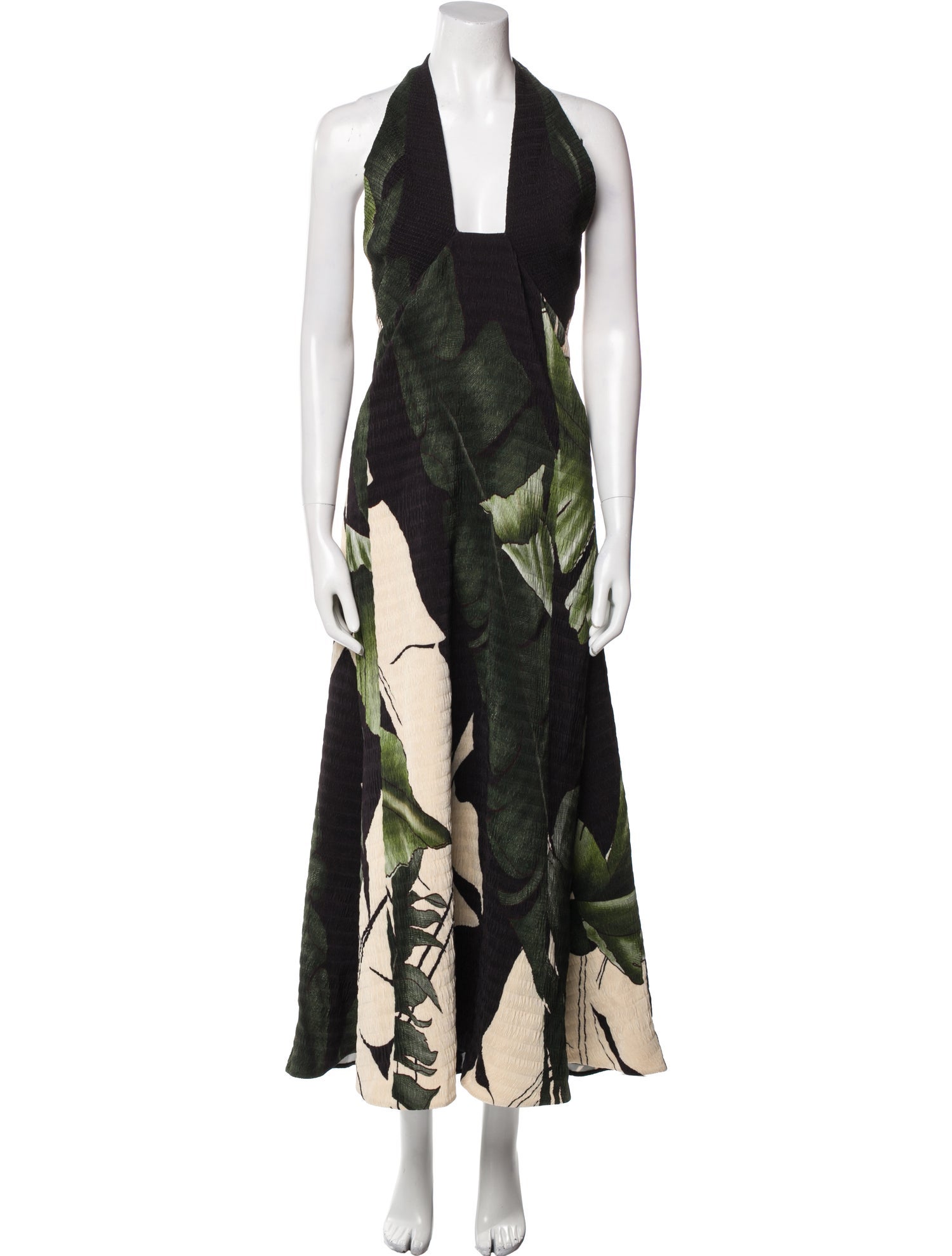 Johanna Ortiz Printed Long Dress w/ Tags