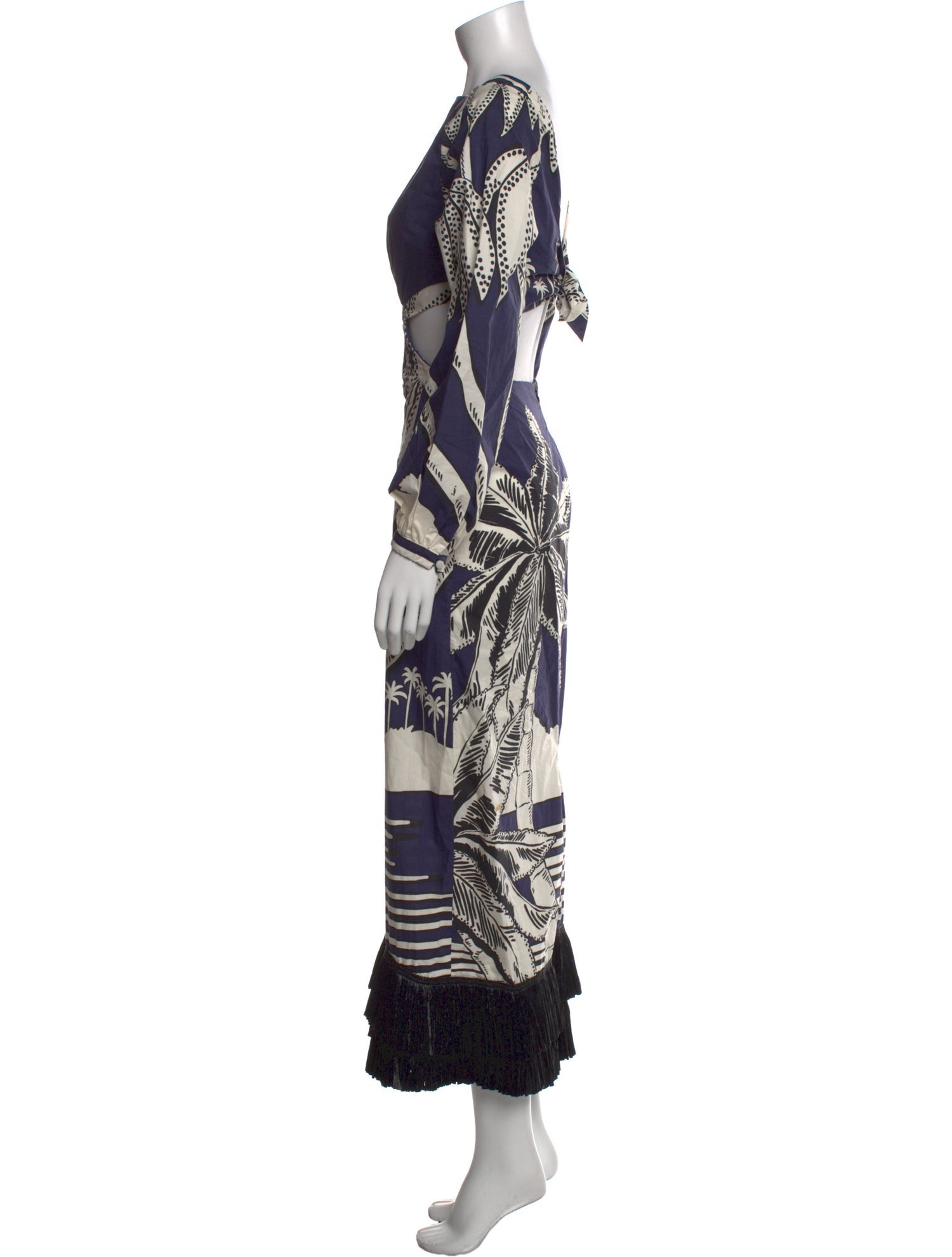 Johanna Ortiz Printed Long Dress