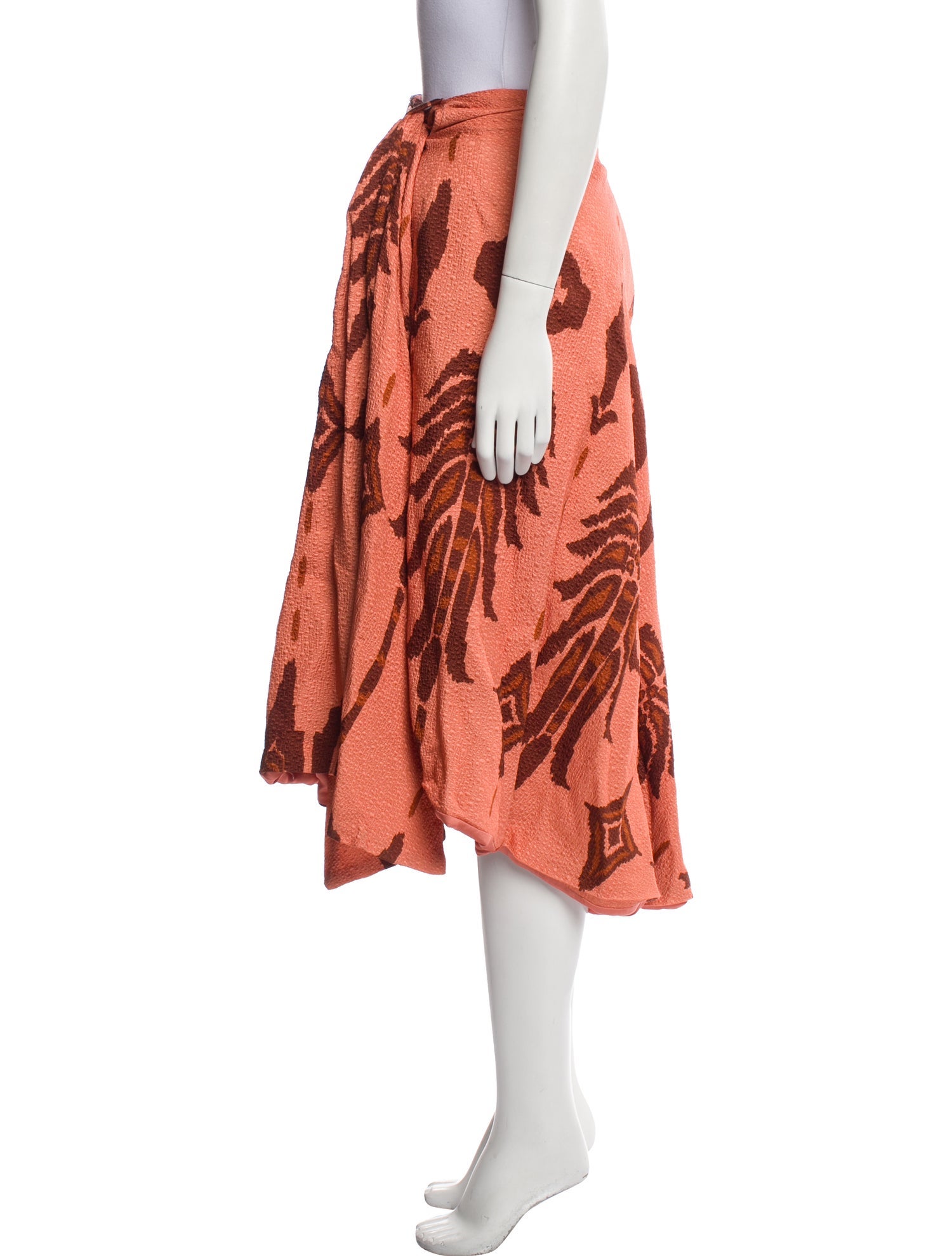 Johanna Ortiz Wool Midi Length Skirt