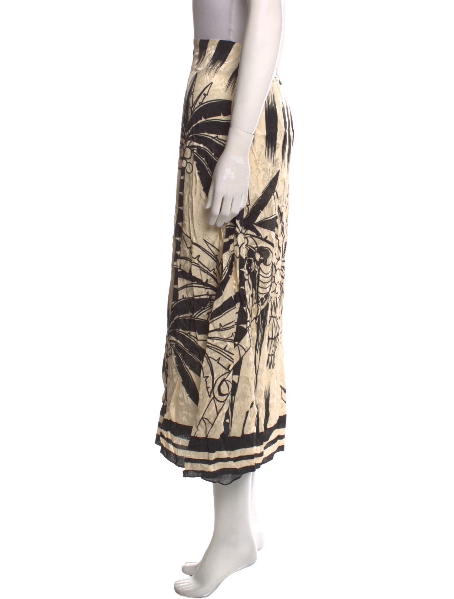 Johanna Ortiz Floral Print Midi Length Skirt